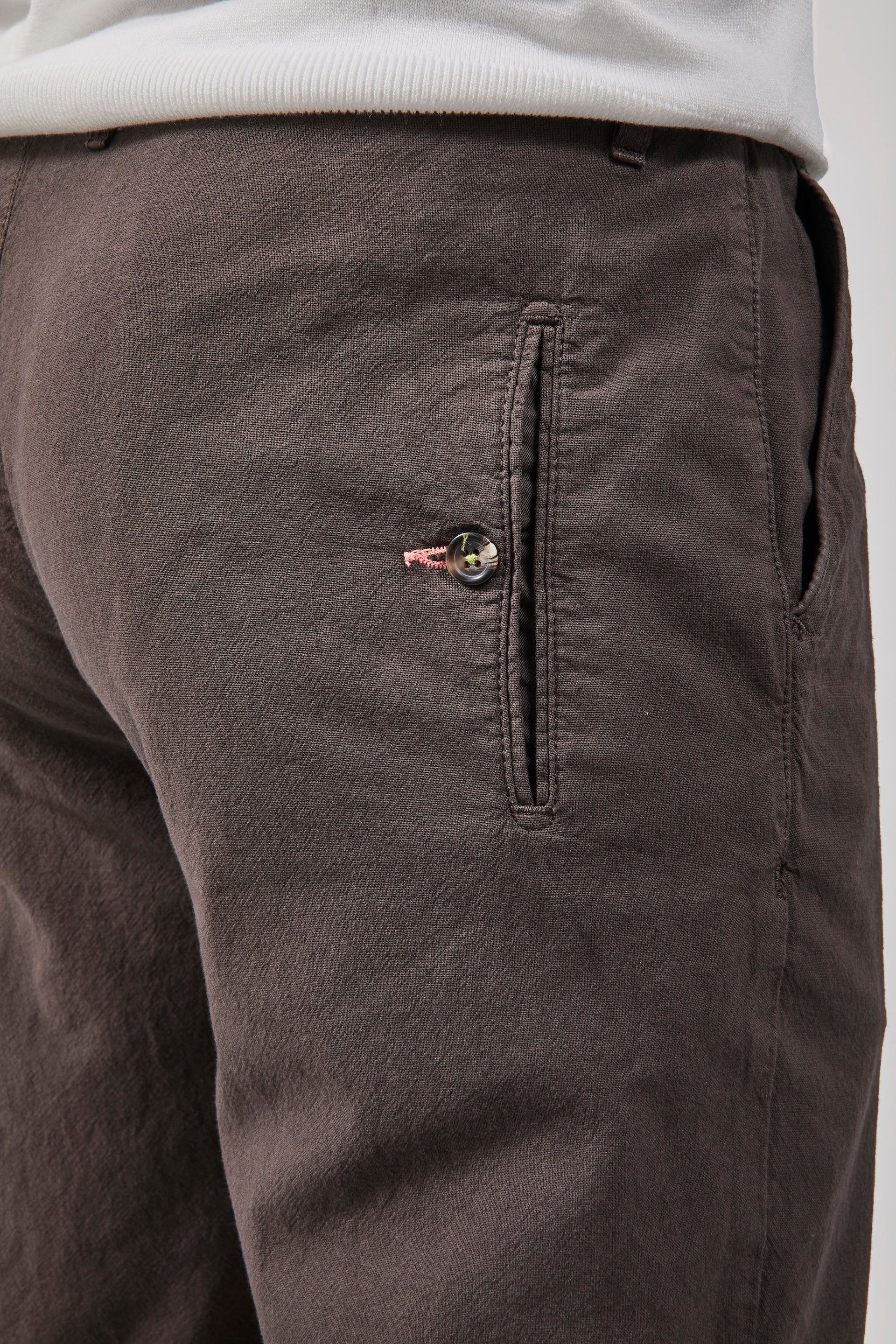 Pantalone Berna Lino Caffè 379