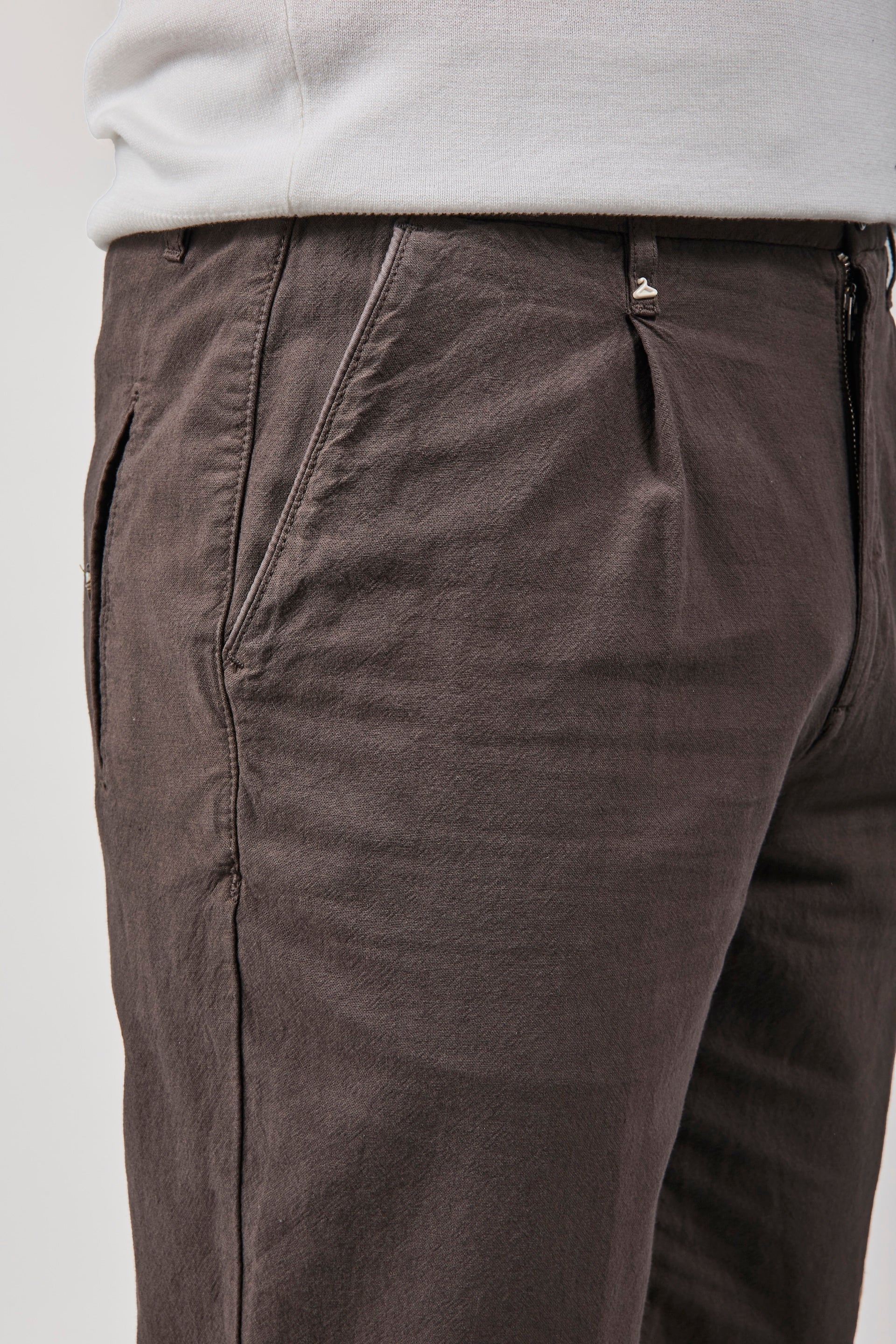 Pantalone Berna Lino Caffè 379