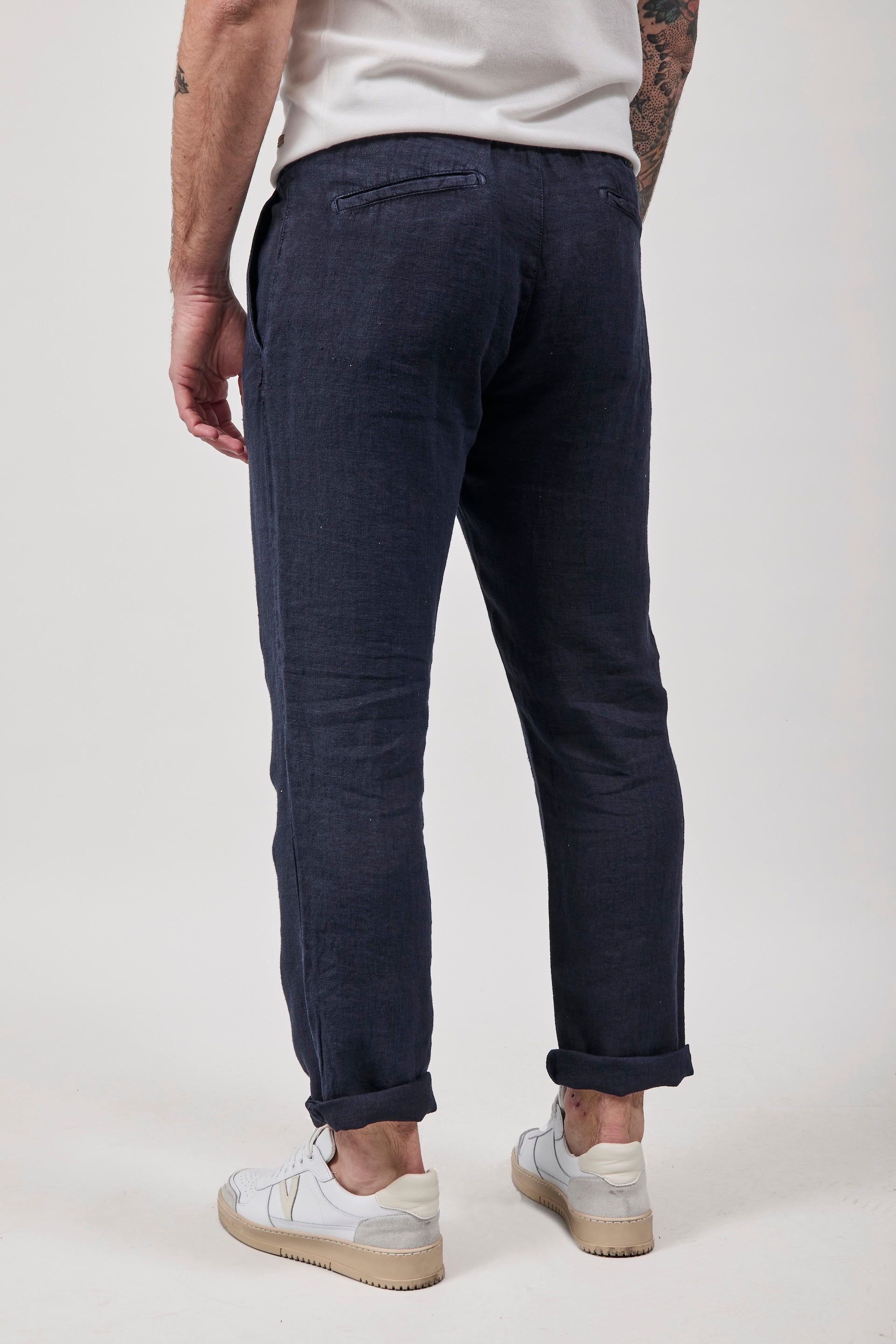 Pantalaccio Pont Chippewa Lino Blu