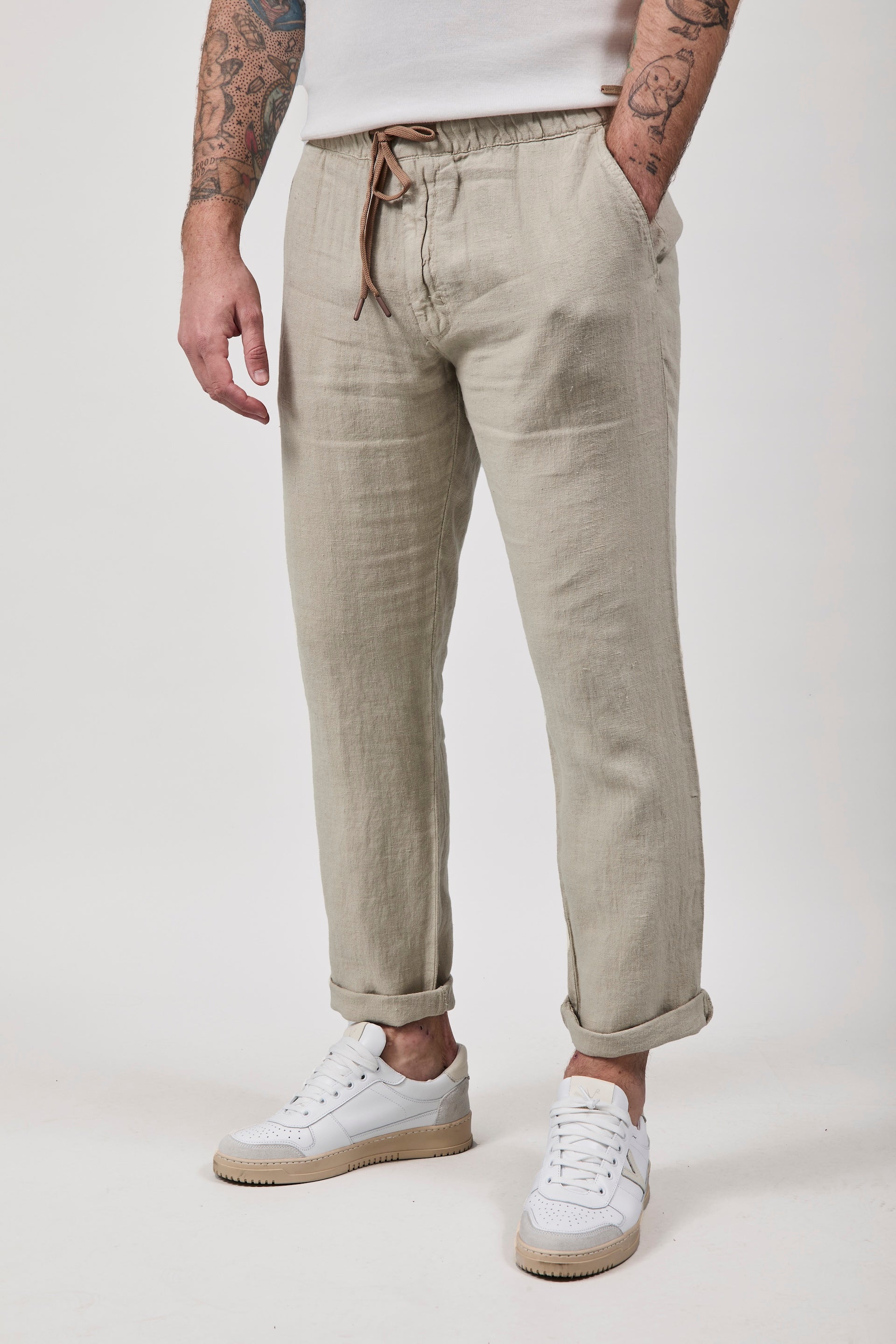 Pantalaccio Pont Chippewa Lino Sabbia