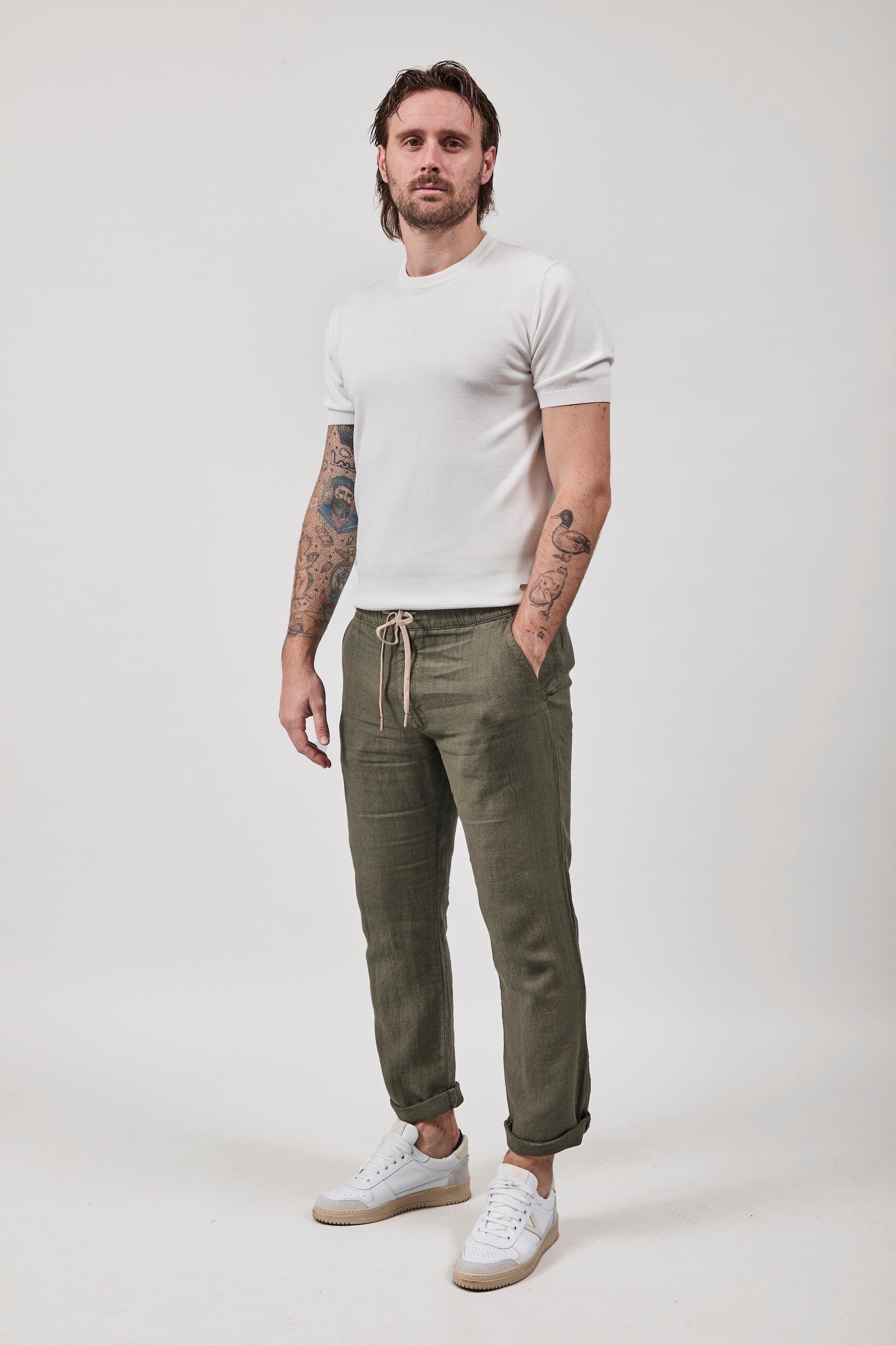 Pantalaccio Pont Chippewa Lino Militare