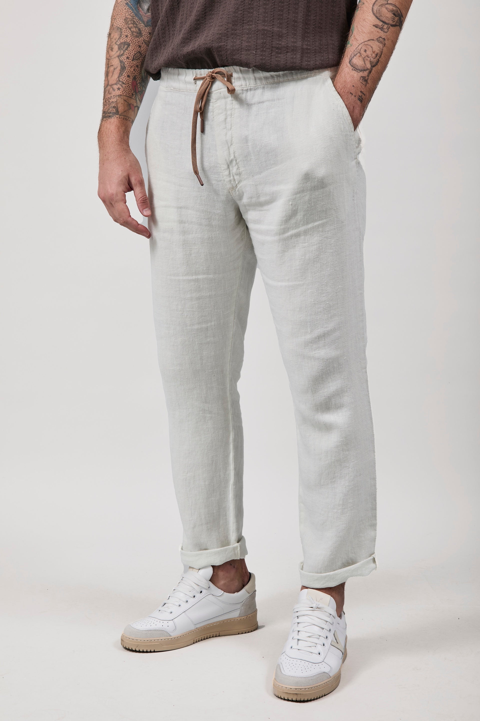 Pantalaccio Pont Chippewa Lino Panna