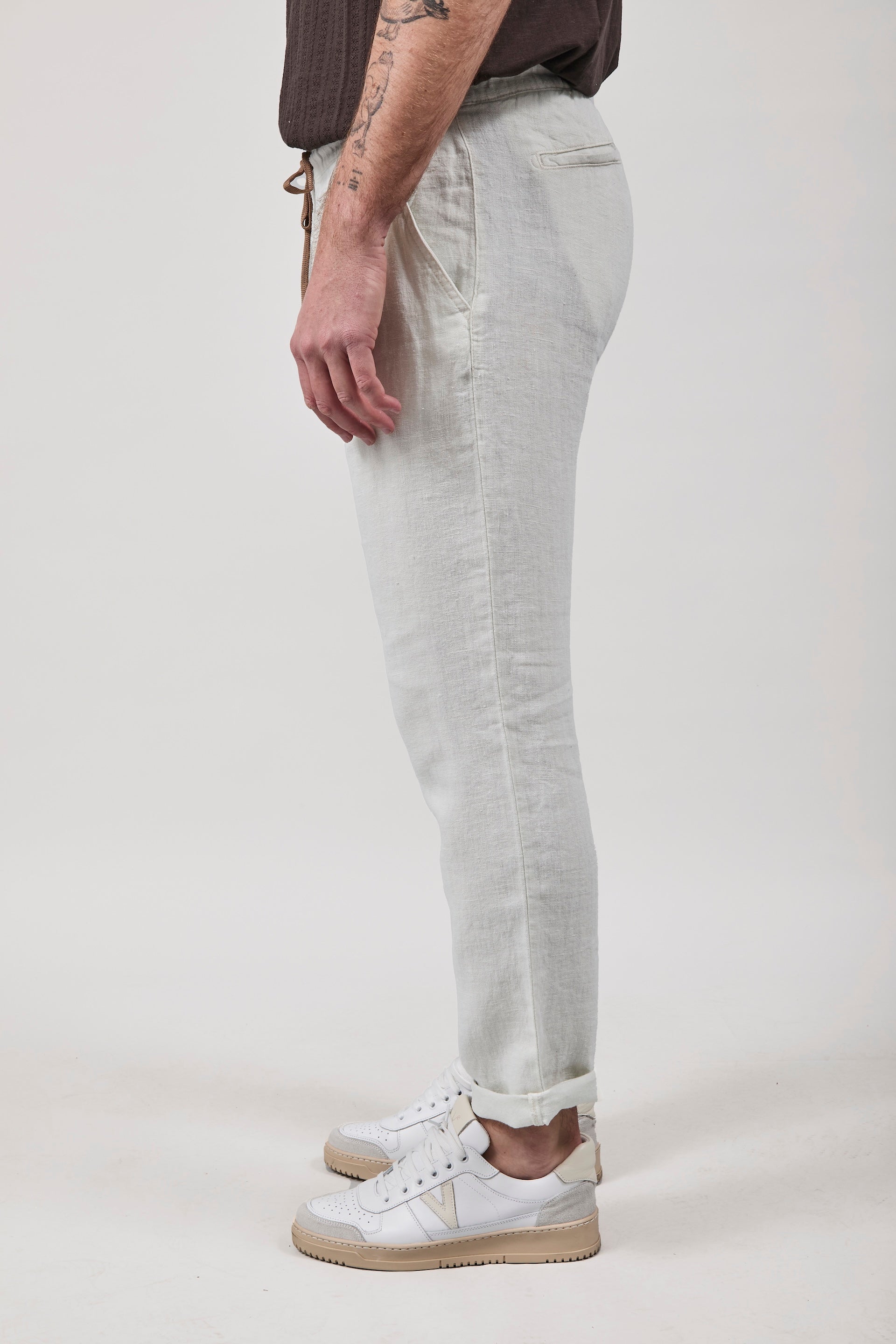 Pantalaccio Pont Chippewa Lino Panna