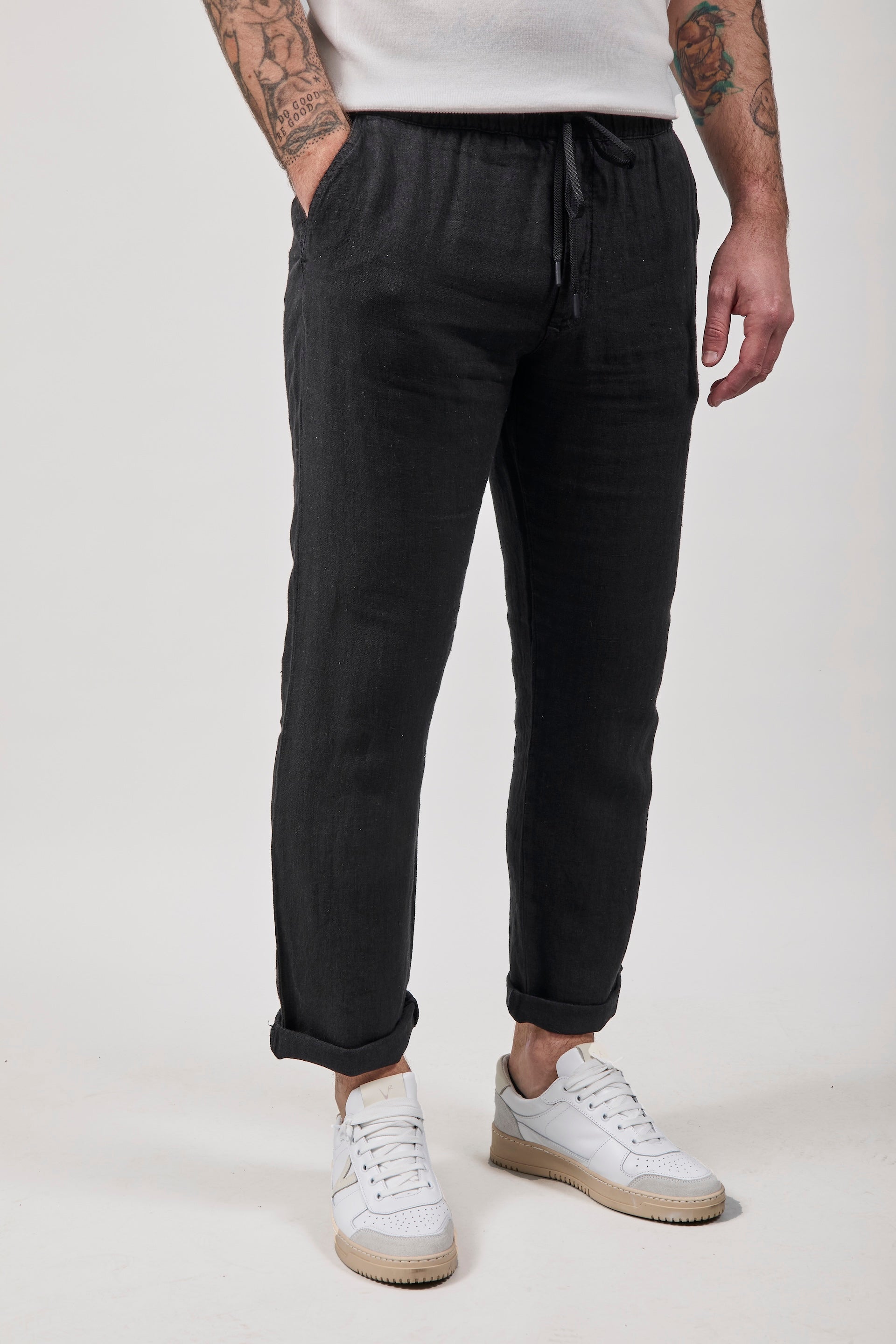 Pantalaccio Pont Chippewa Lino Nero