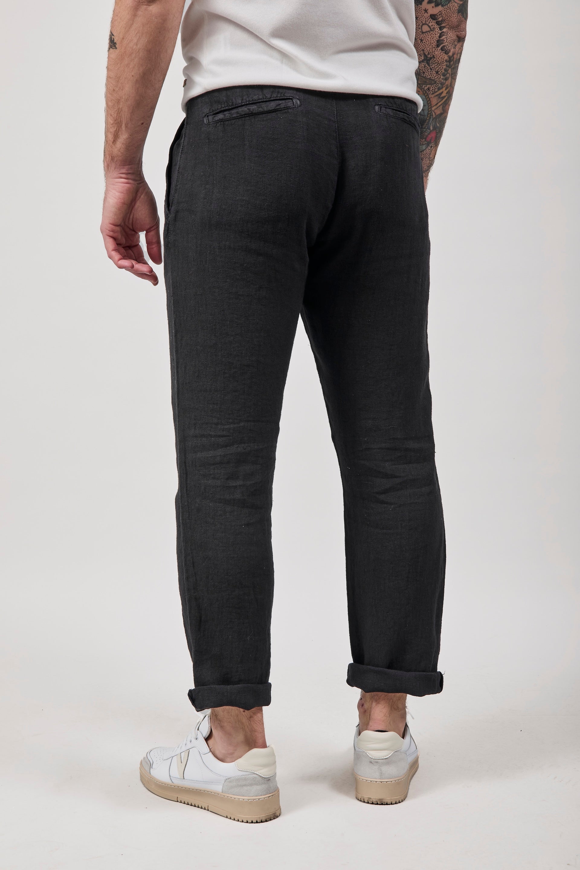 Pantalaccio Pont Chippewa Lino Nero