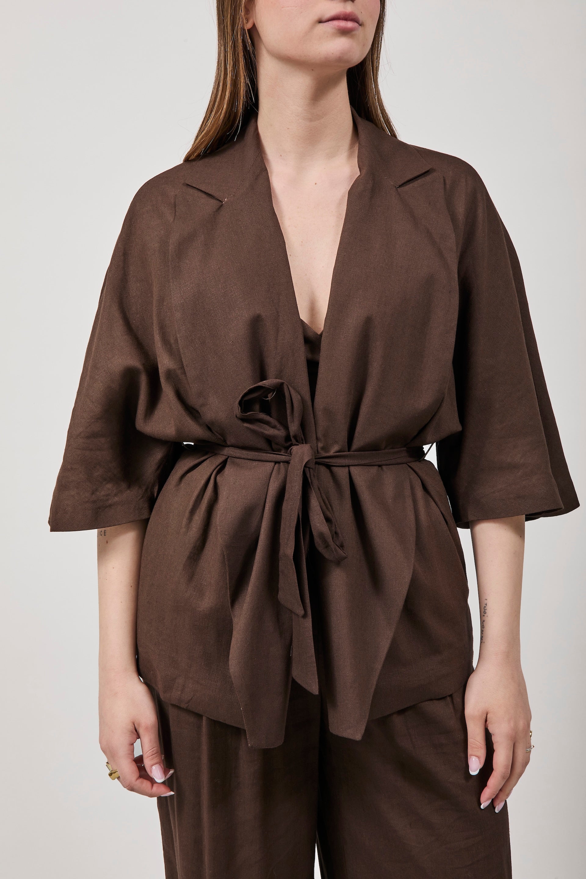 Giacca Kimono Berna Lino Moro