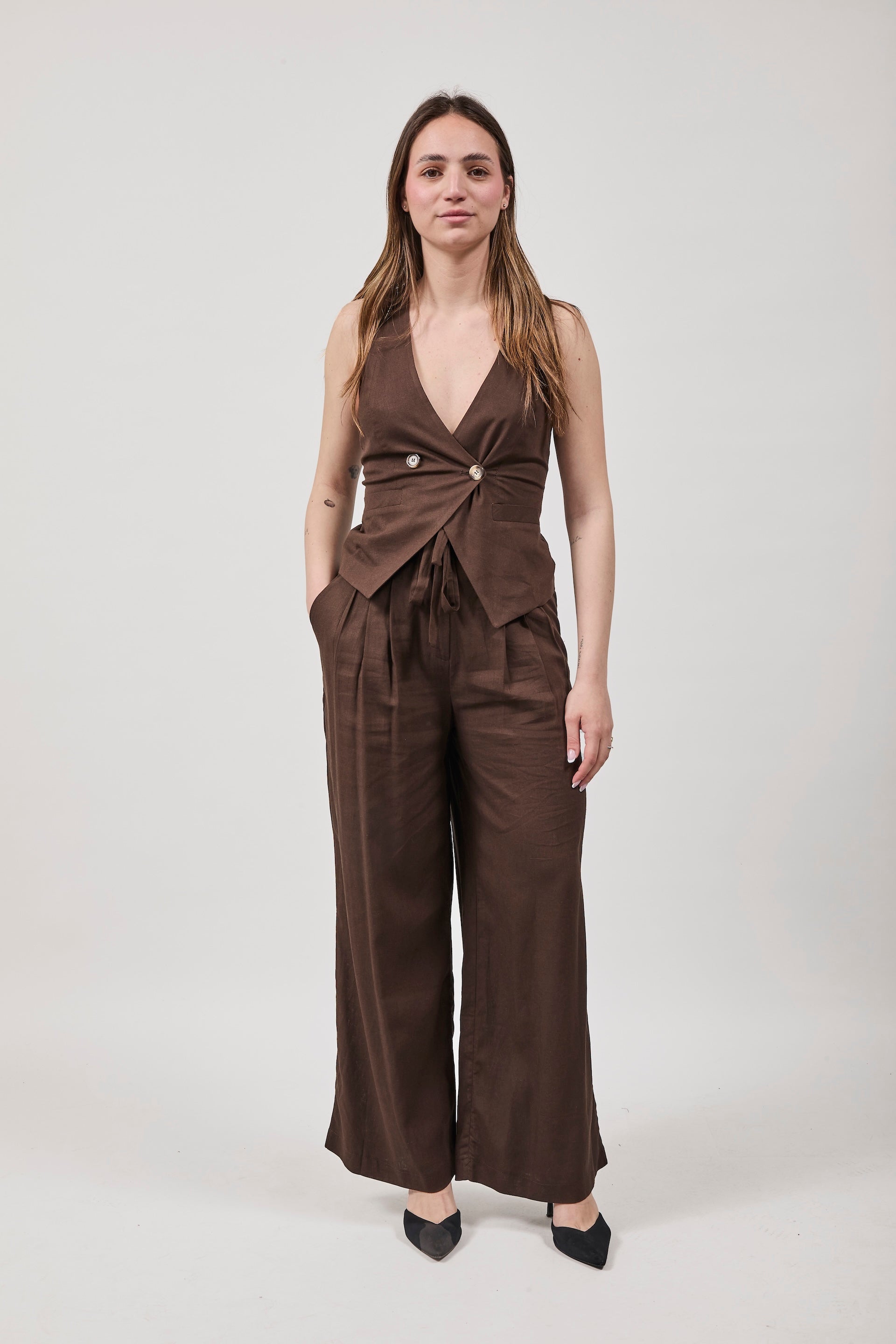 Gilet Berna Lino Moro