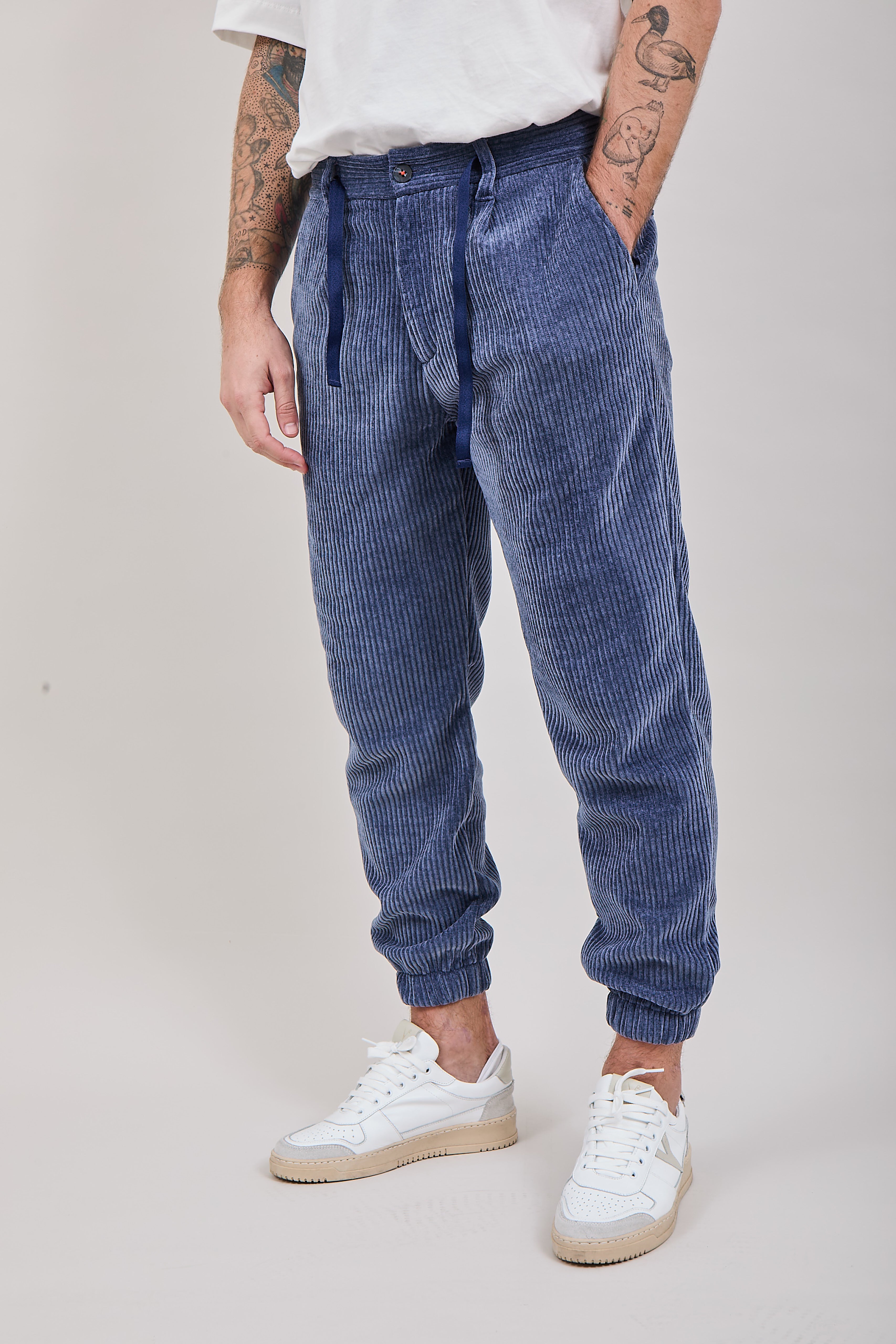 Pantalone velluto Berna polsino 117 Jeans