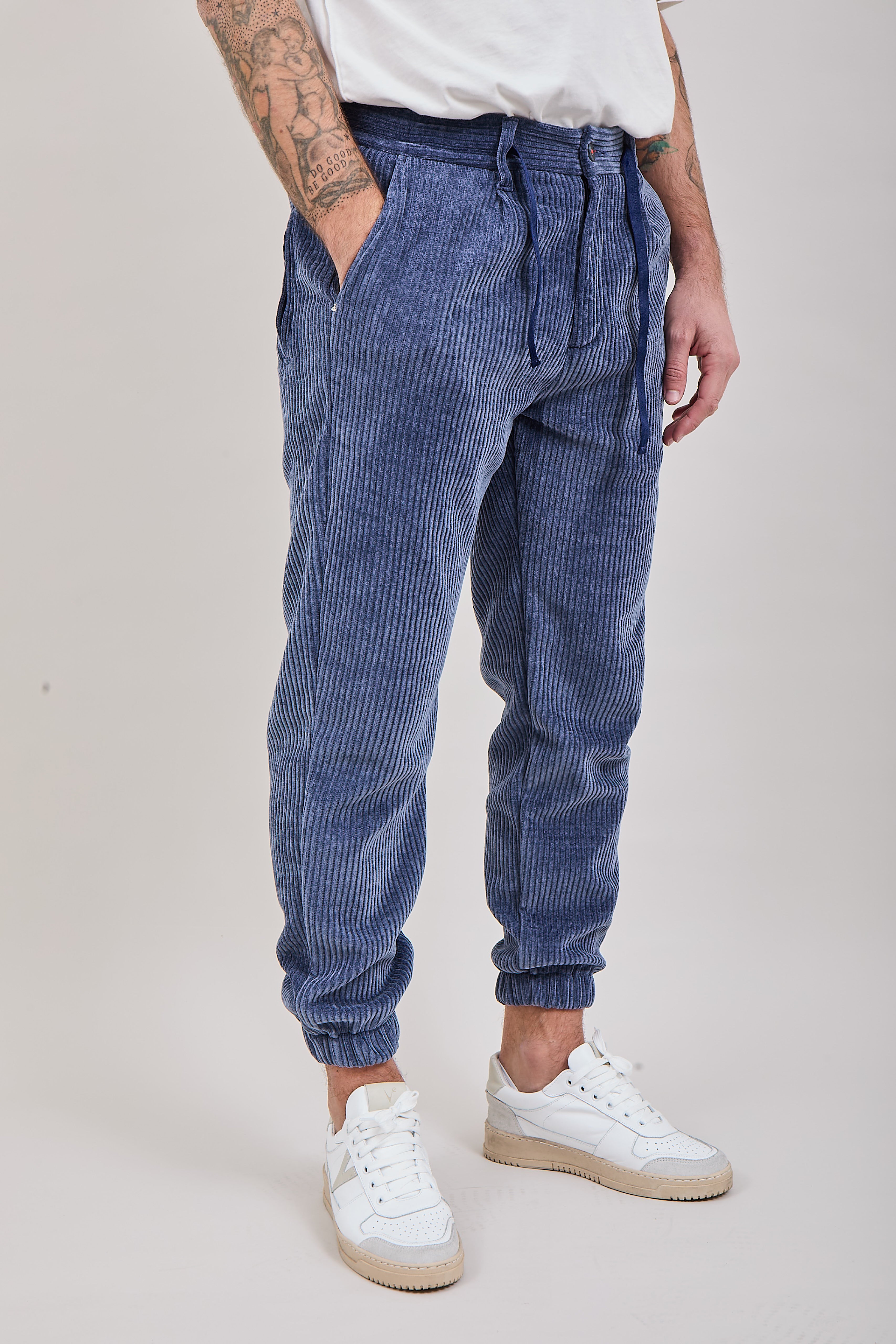 Pantalone velluto Berna polsino 117 Jeans