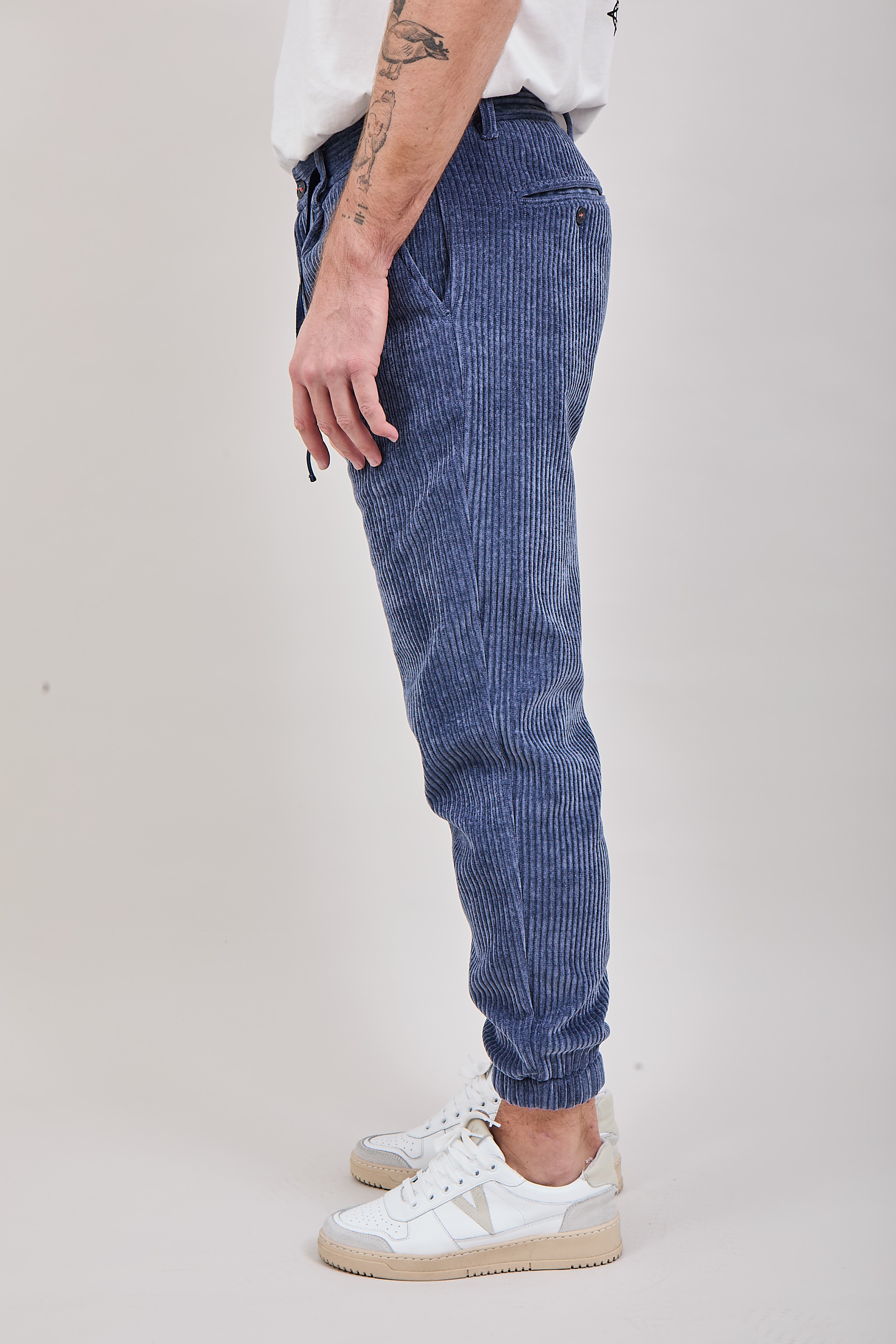 Pantalone velluto Berna polsino 117 Jeans