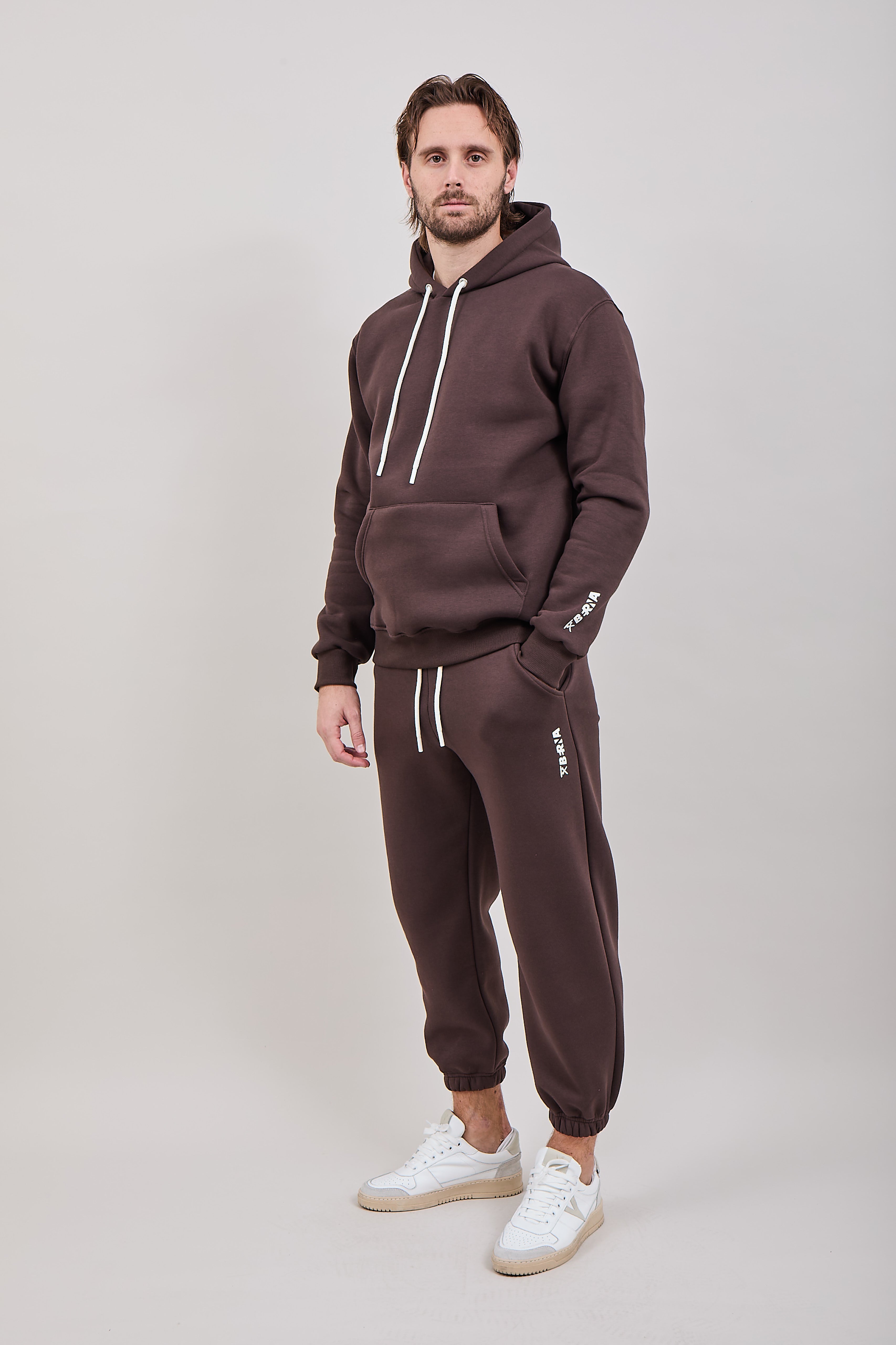 Felpa Berna Cappuccio Moro 252