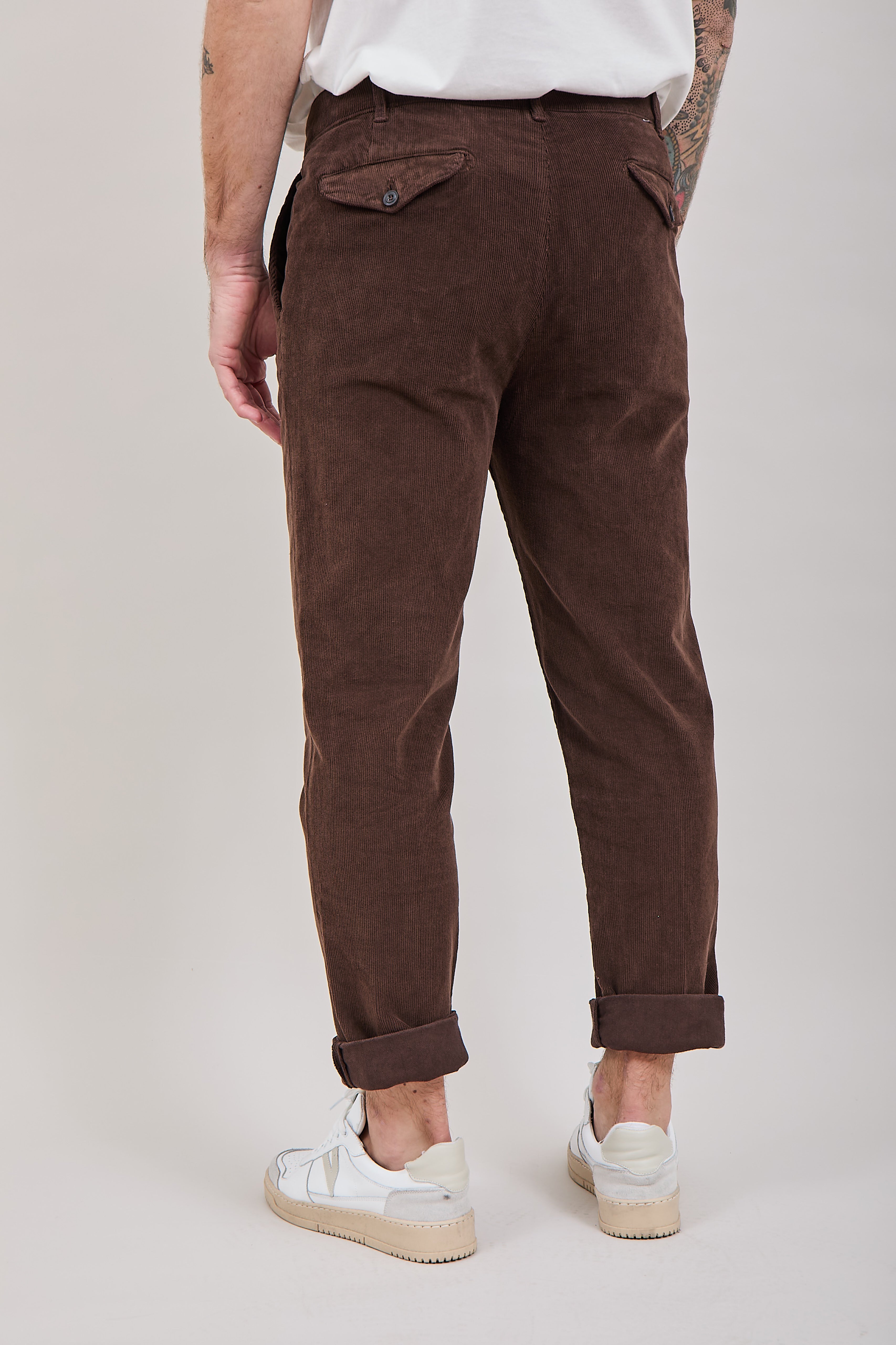 Pantalone Clark Alfred Velluto Moka