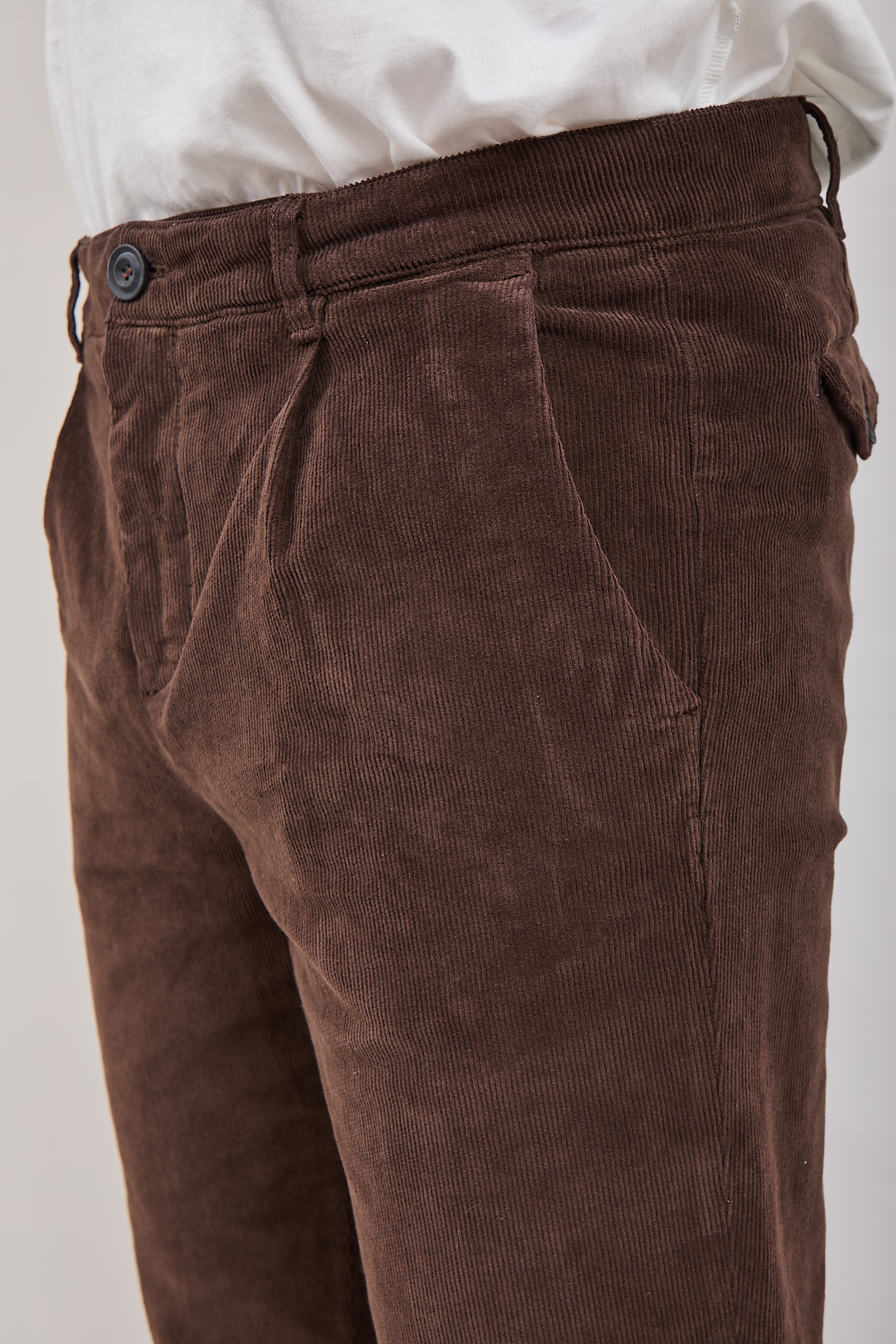 Pantalone Clark Alfred Velluto Moka