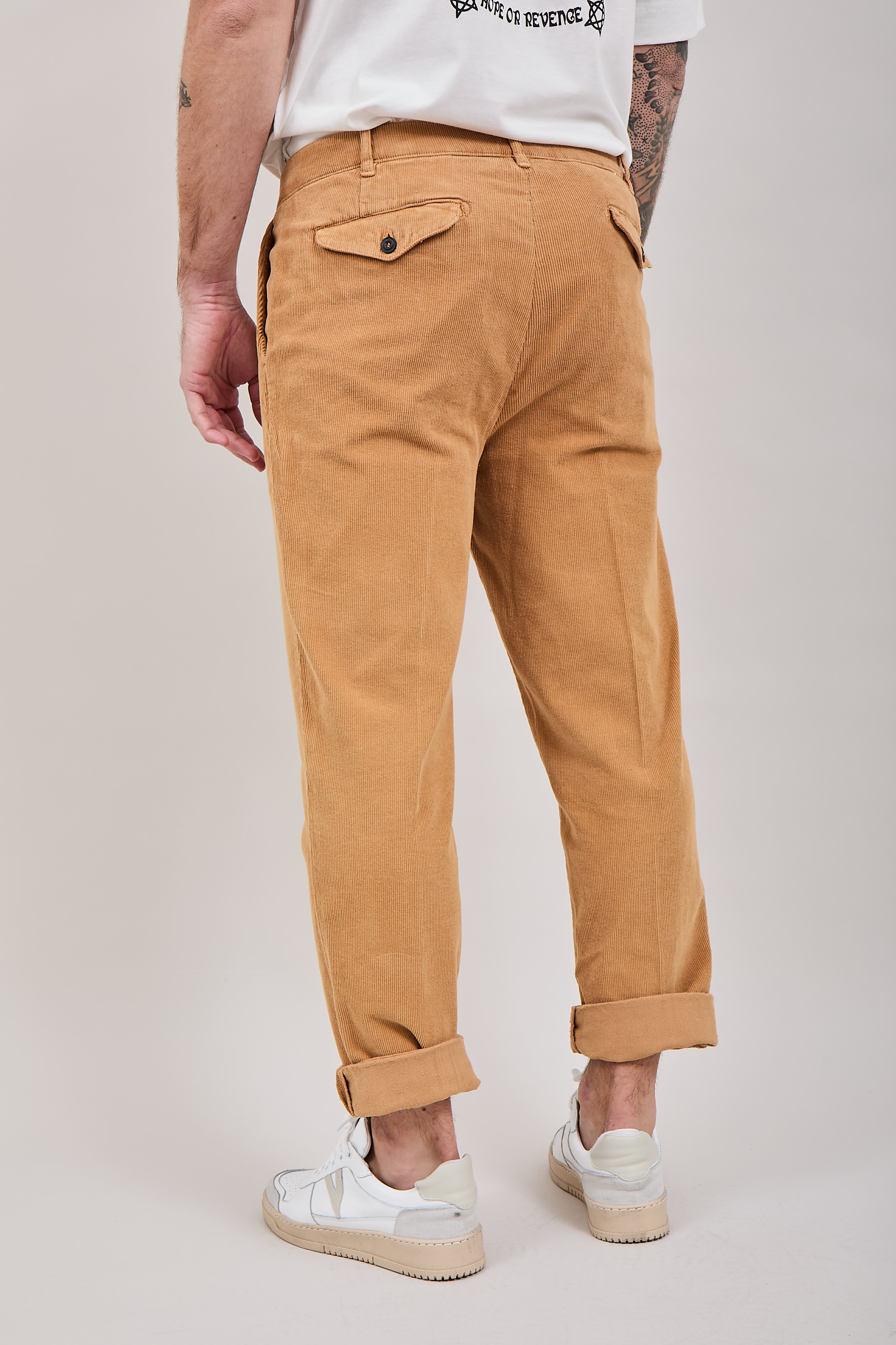 Pantalone Clark Alfred Velluto Ocra