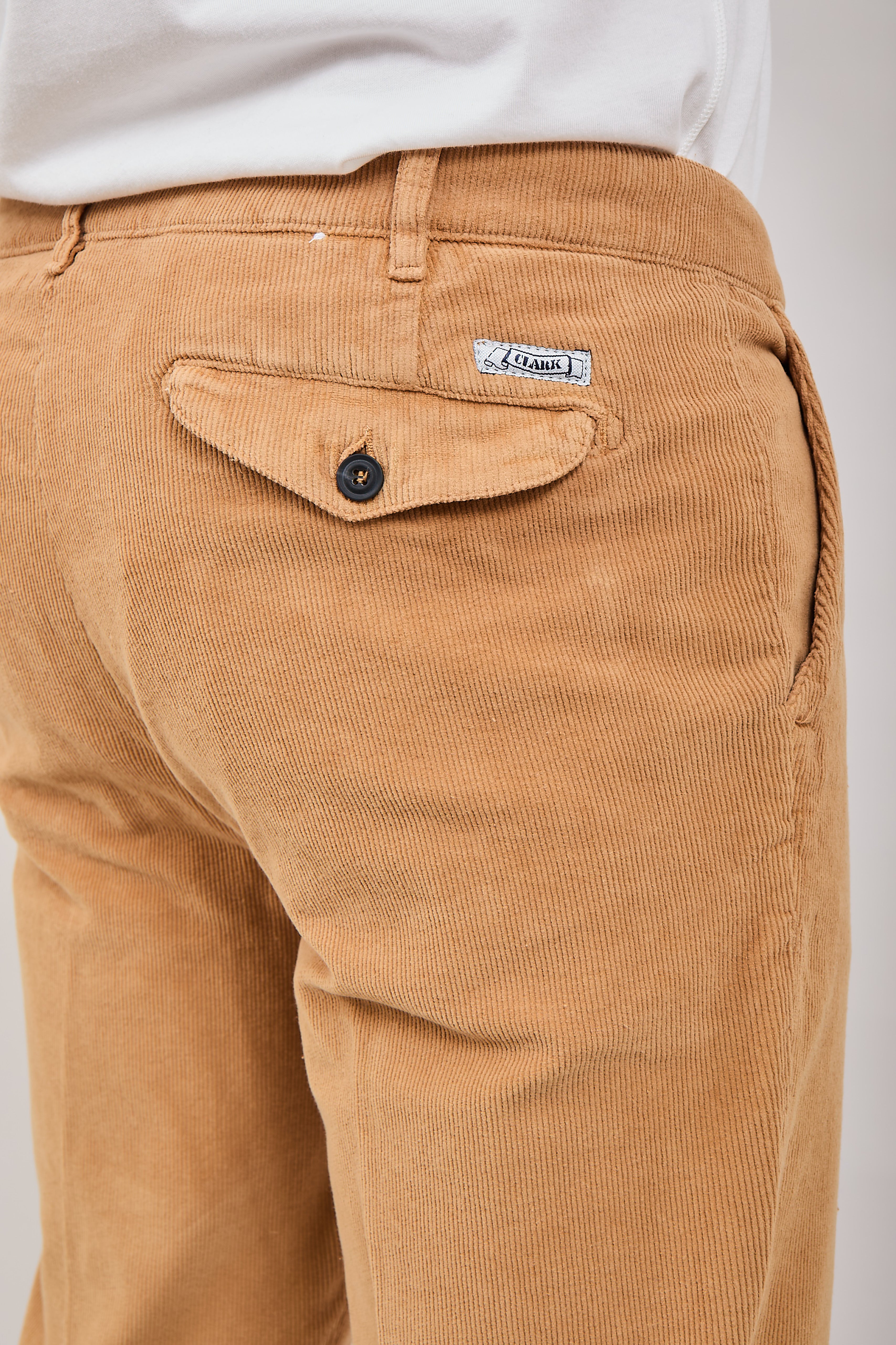 Pantalone Clark Alfred Velluto Ocra
