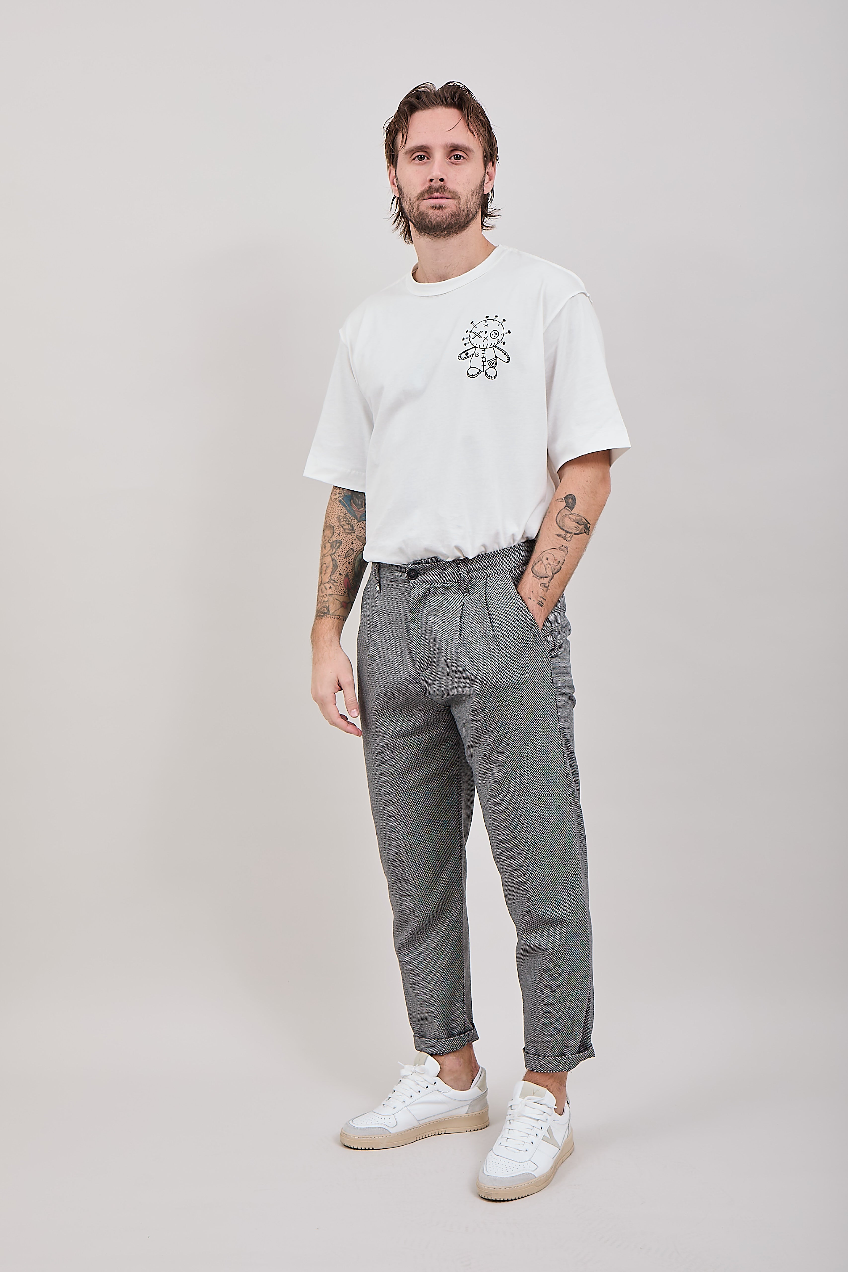 Pantalone Block Eleven Occhio di pernice