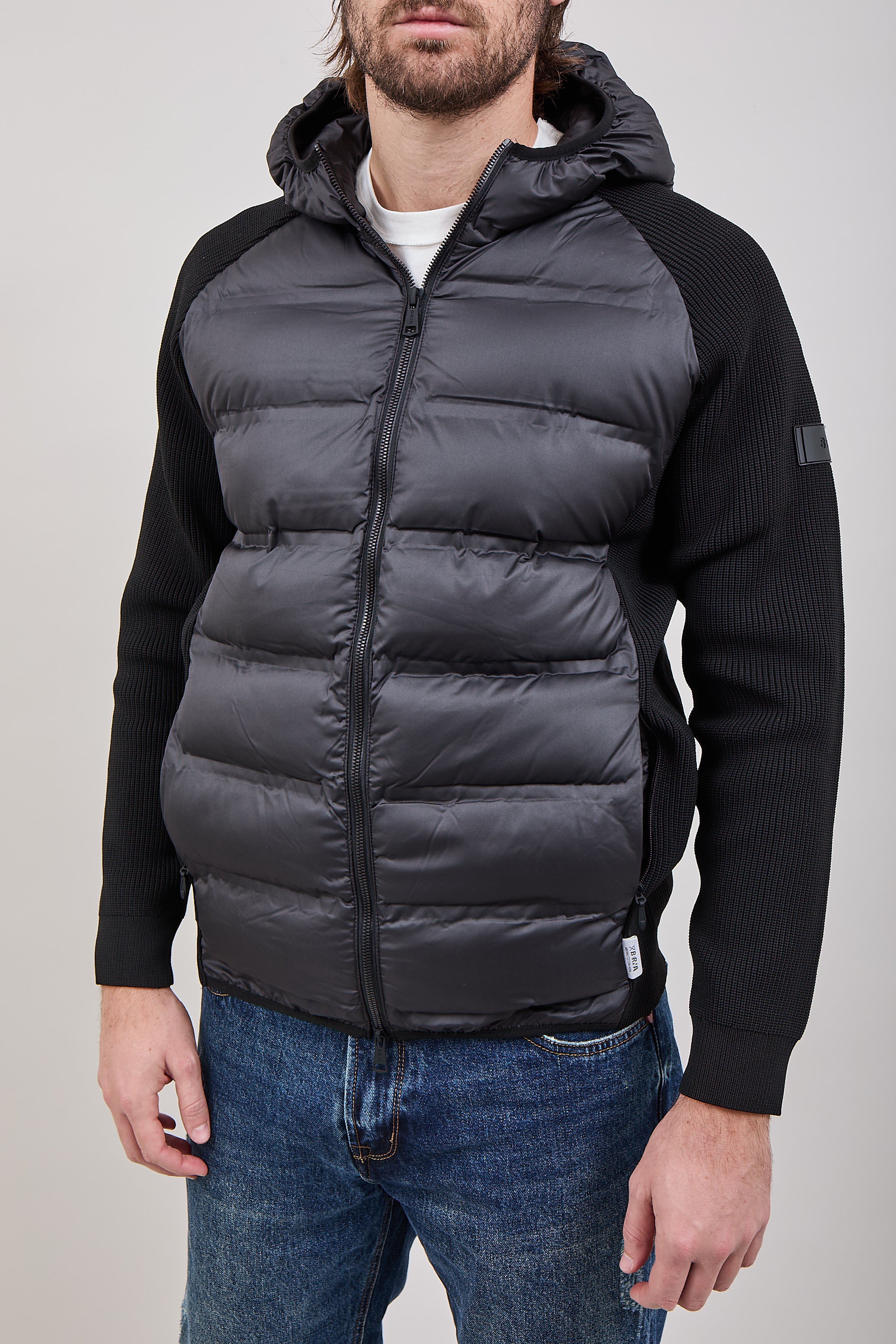 Piumino Berna Combinato Nero