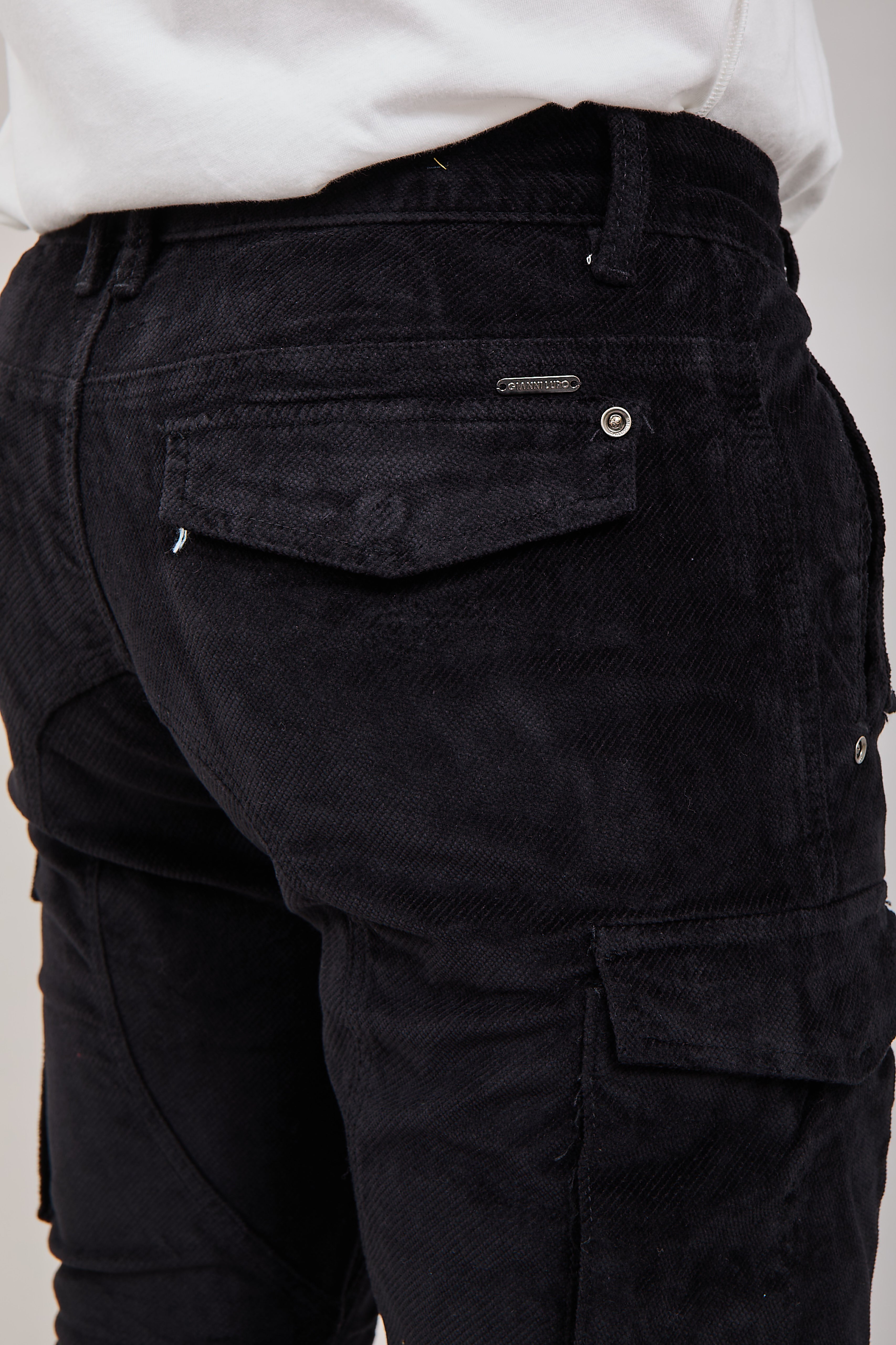 Pantalone Gianni Lupo Cargo Nero 2528