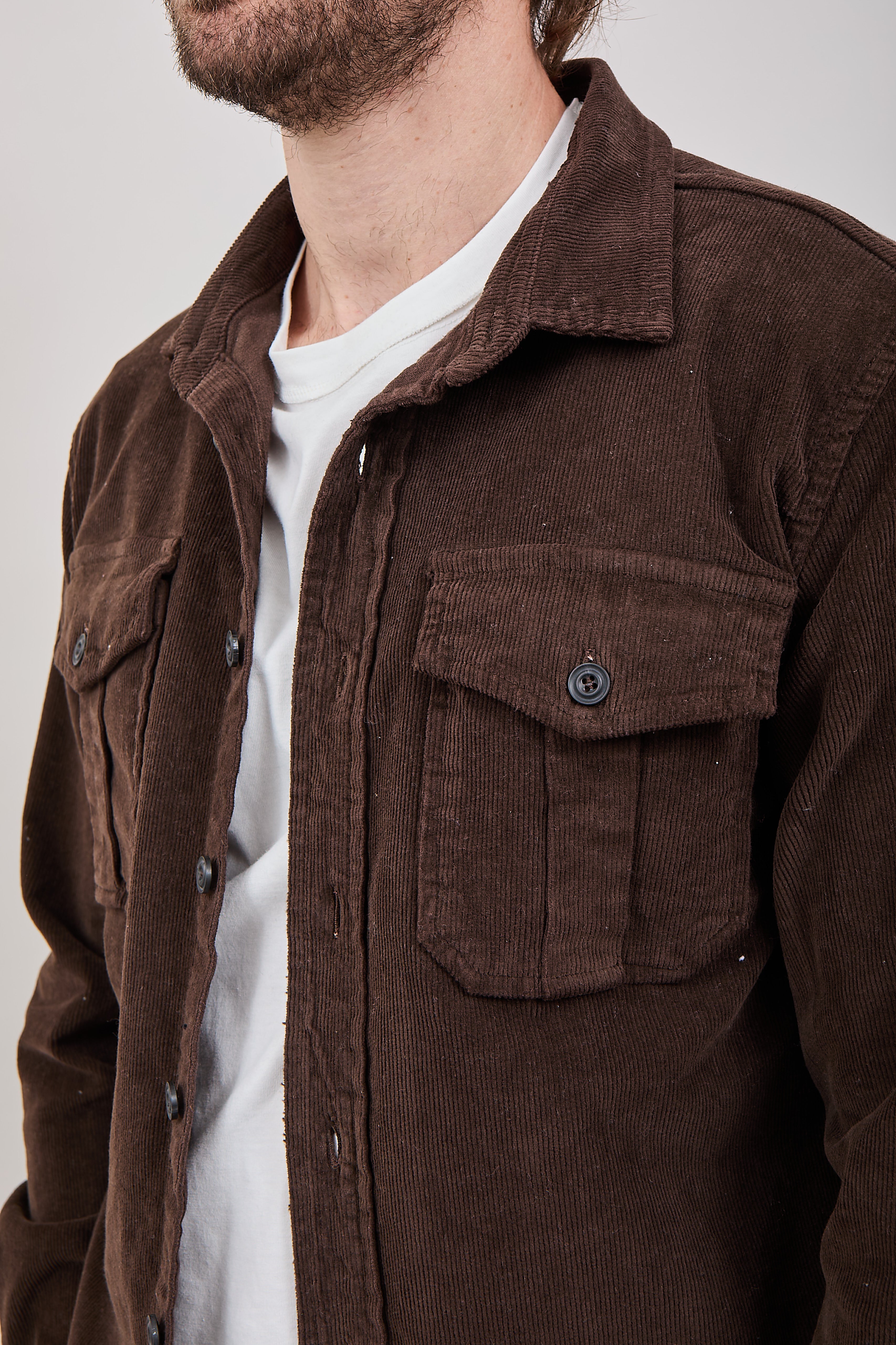 Camicia Clark Velluto Moka