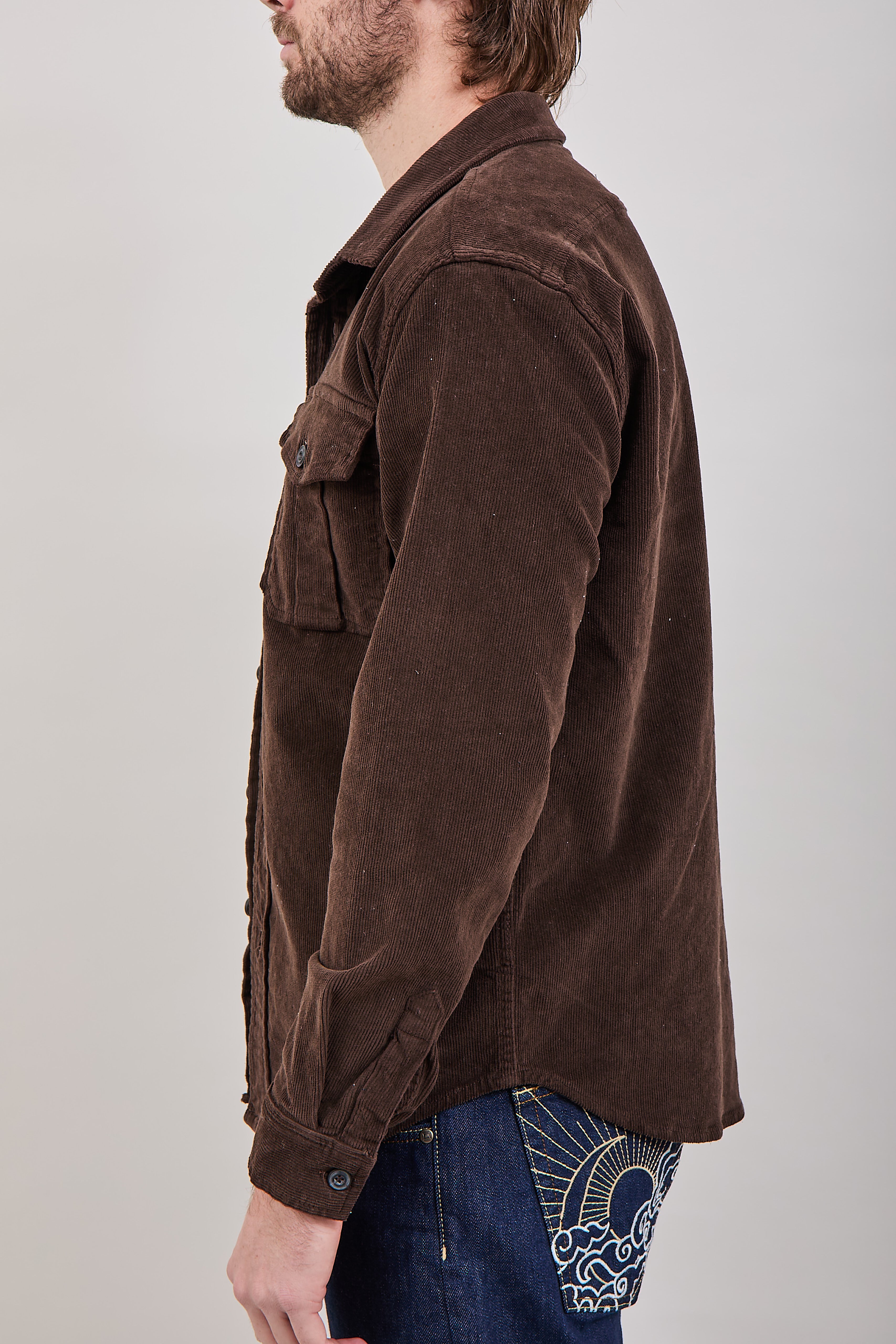 Camicia Clark Velluto Moka