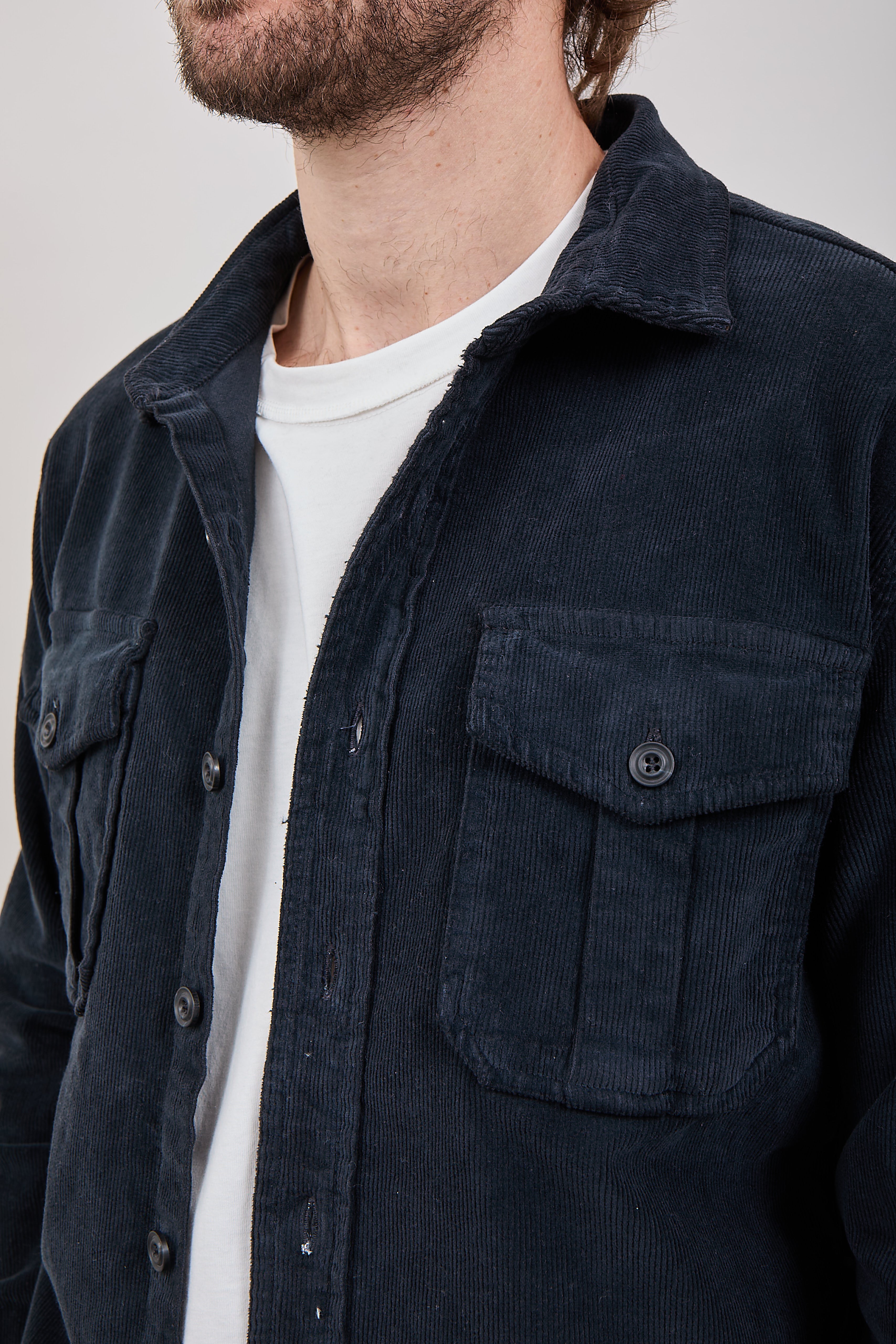 Camicia Clark Velluto Nero