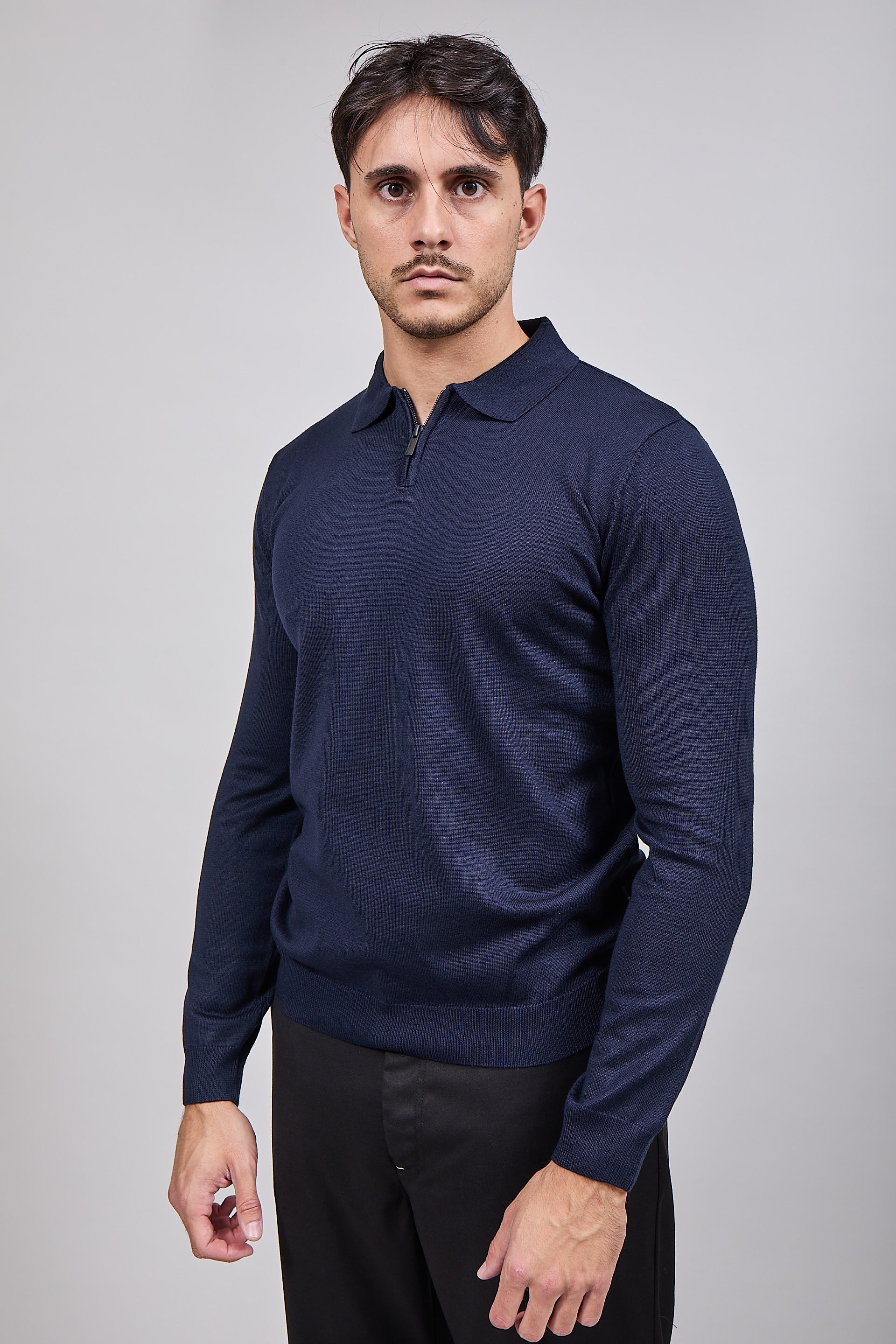 Polo Hamaki-Ho Zip Navy 3194