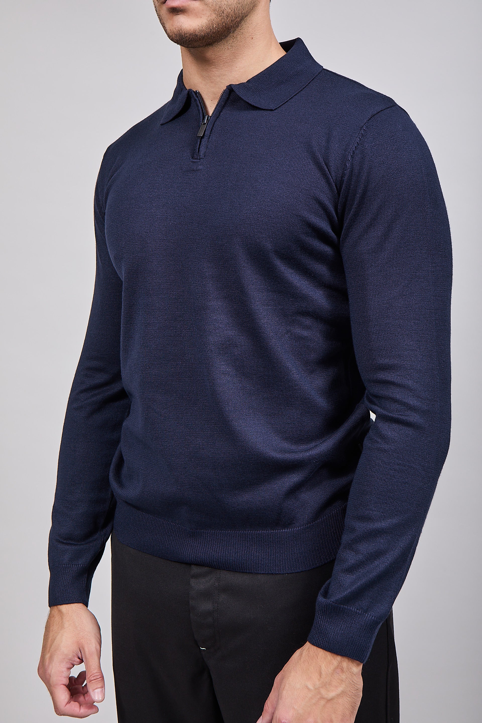 Polo Hamaki-Ho Zip Navy 3194