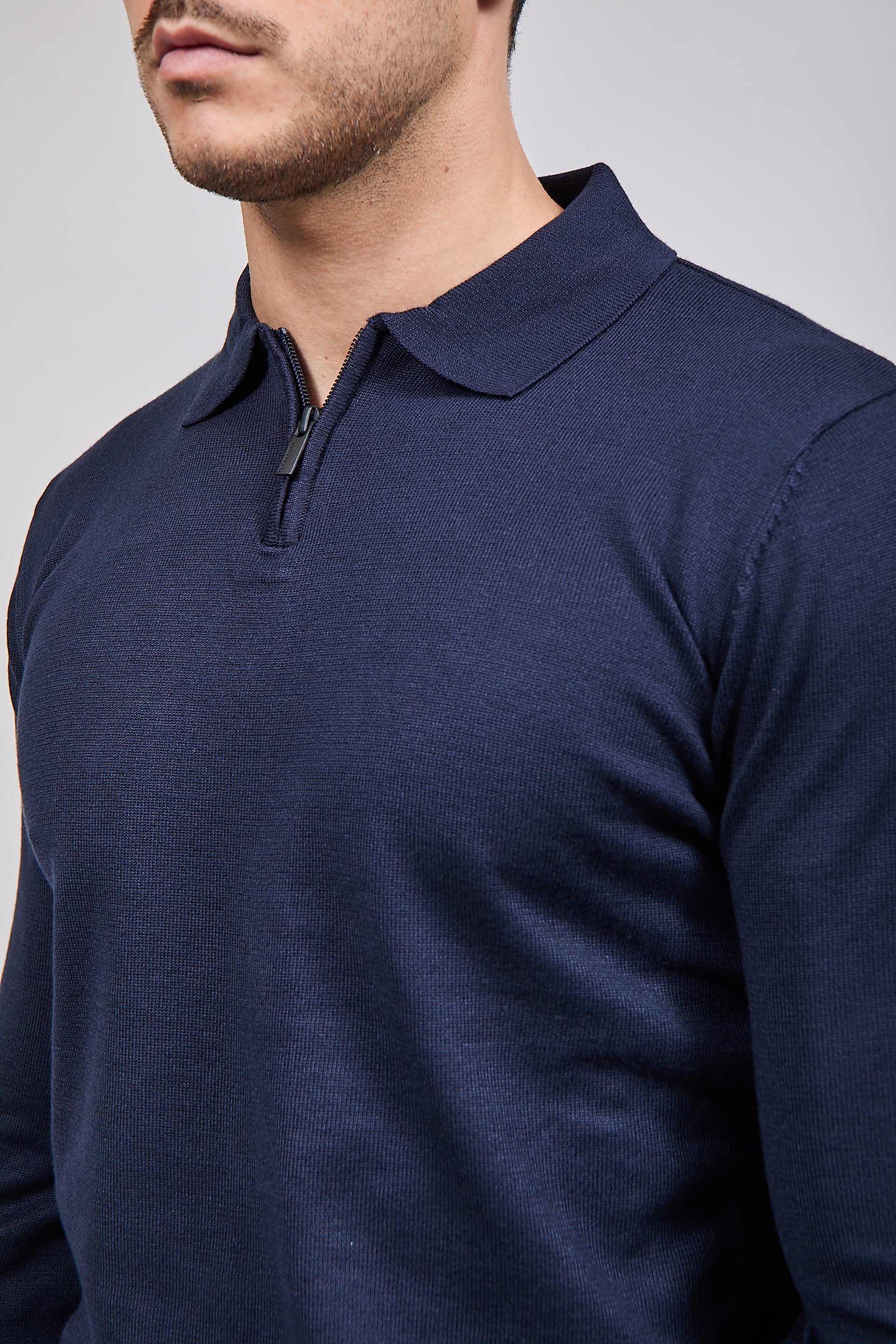 Polo Hamaki-Ho Zip Navy 3194