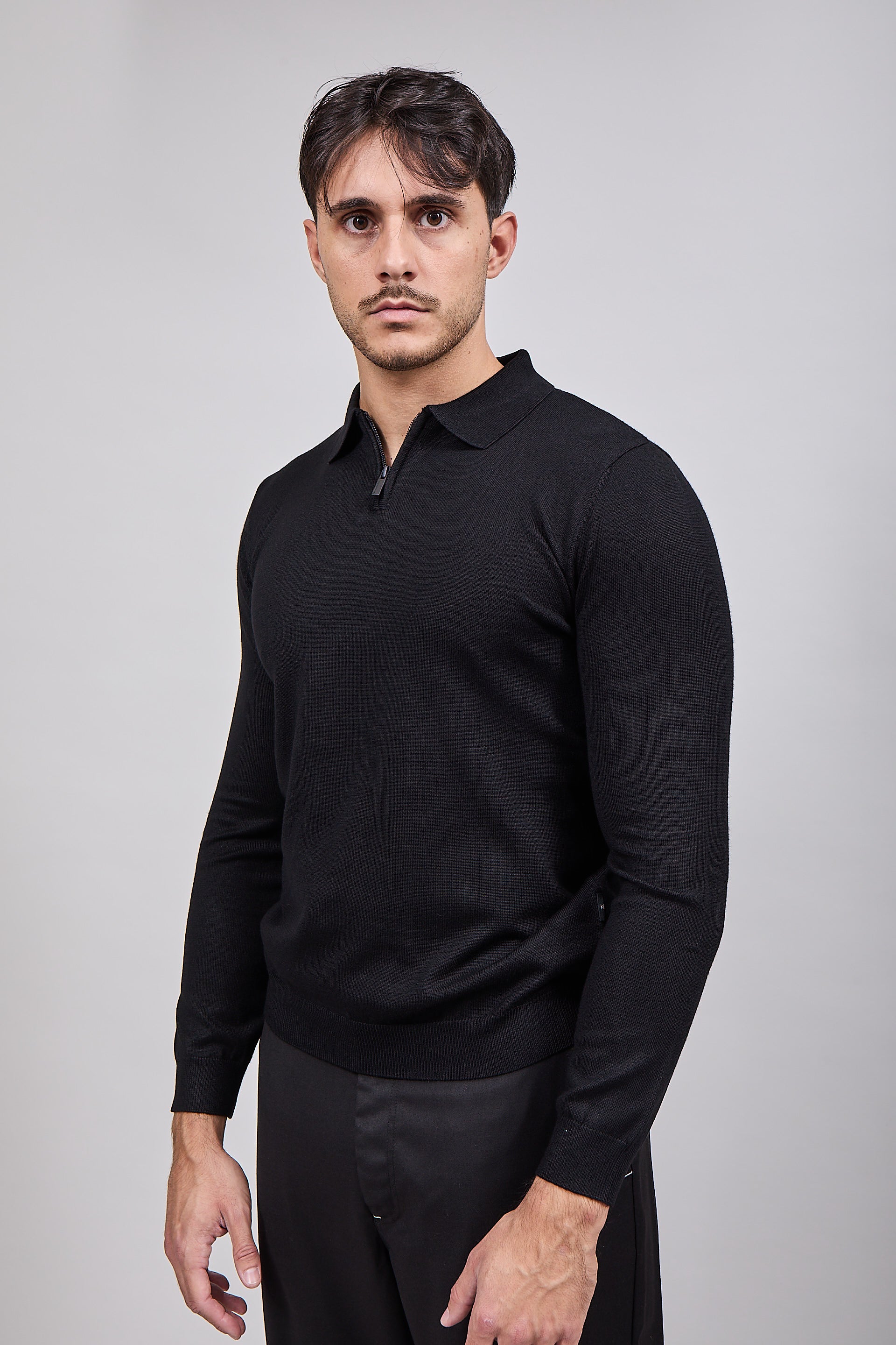 Polo Hamaki-Ho Zip Nero 3194