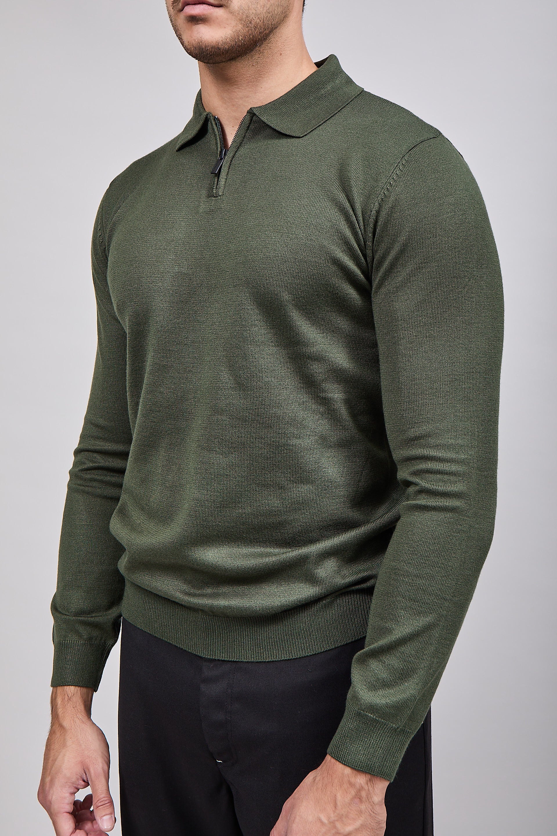 Polo Hamaki-Ho Zip Verde 3194