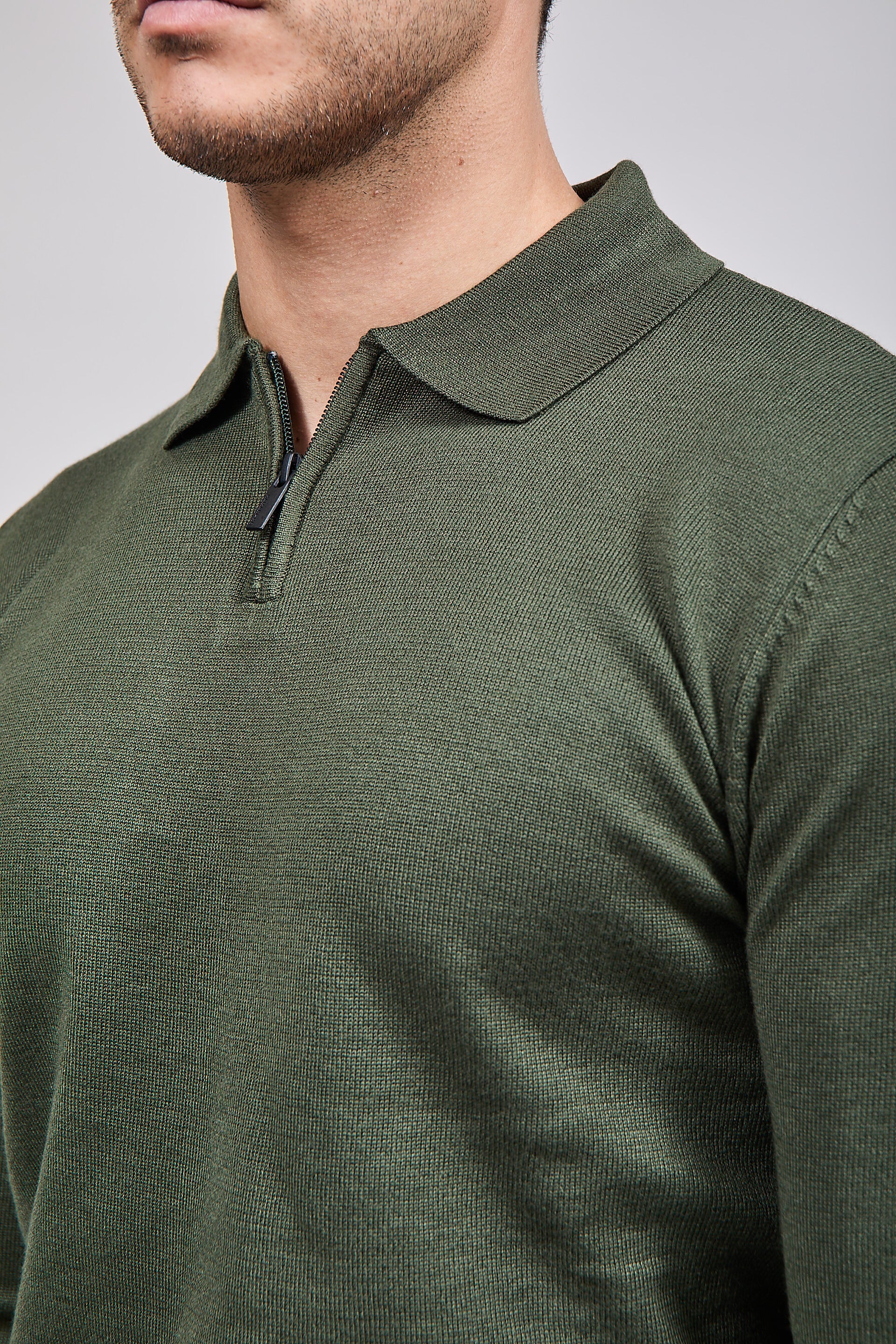 Polo Hamaki-Ho Zip Verde 3194