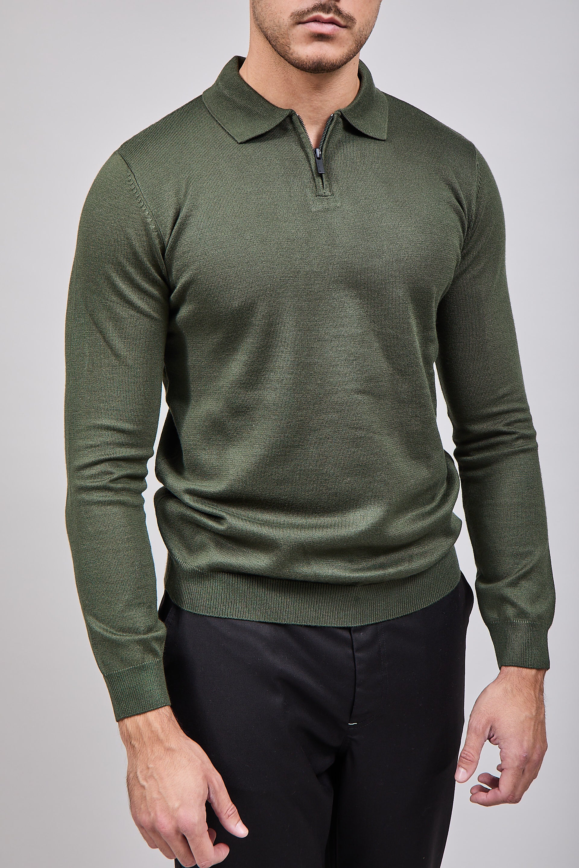 Polo Hamaki-Ho Zip Verde 3194