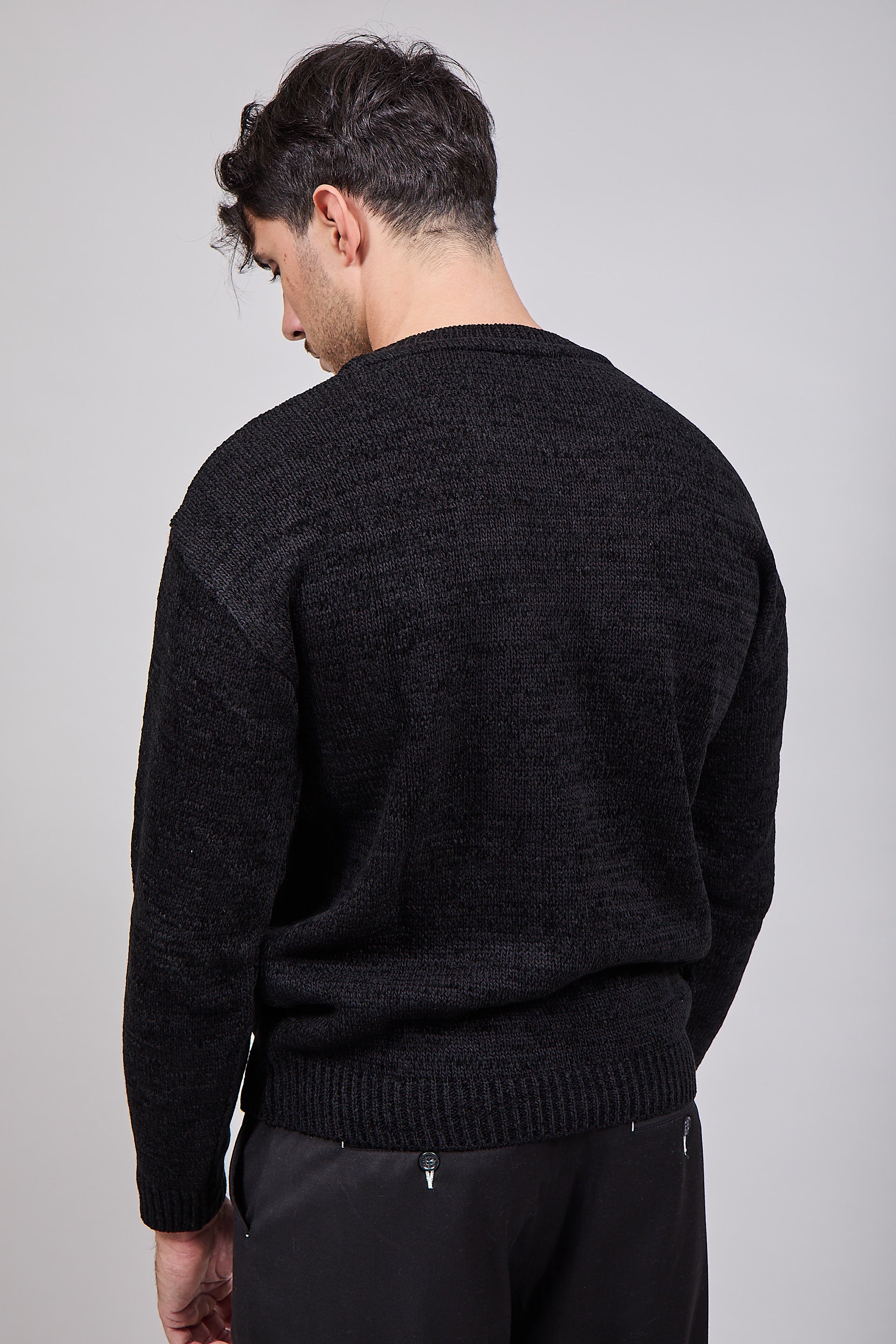 Maglione Why Not Brand Ciniglia Nero 47
