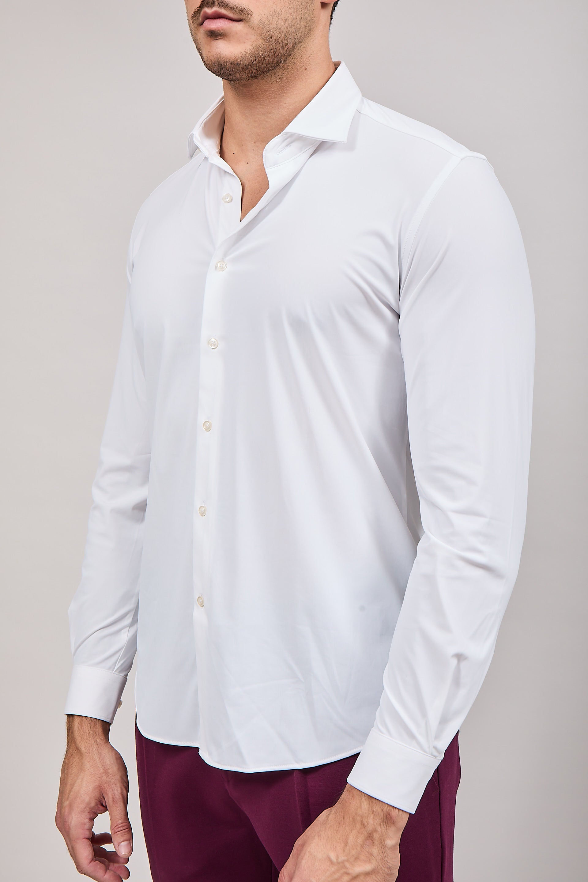 Camicia Over-D No-stiro Bianca C10