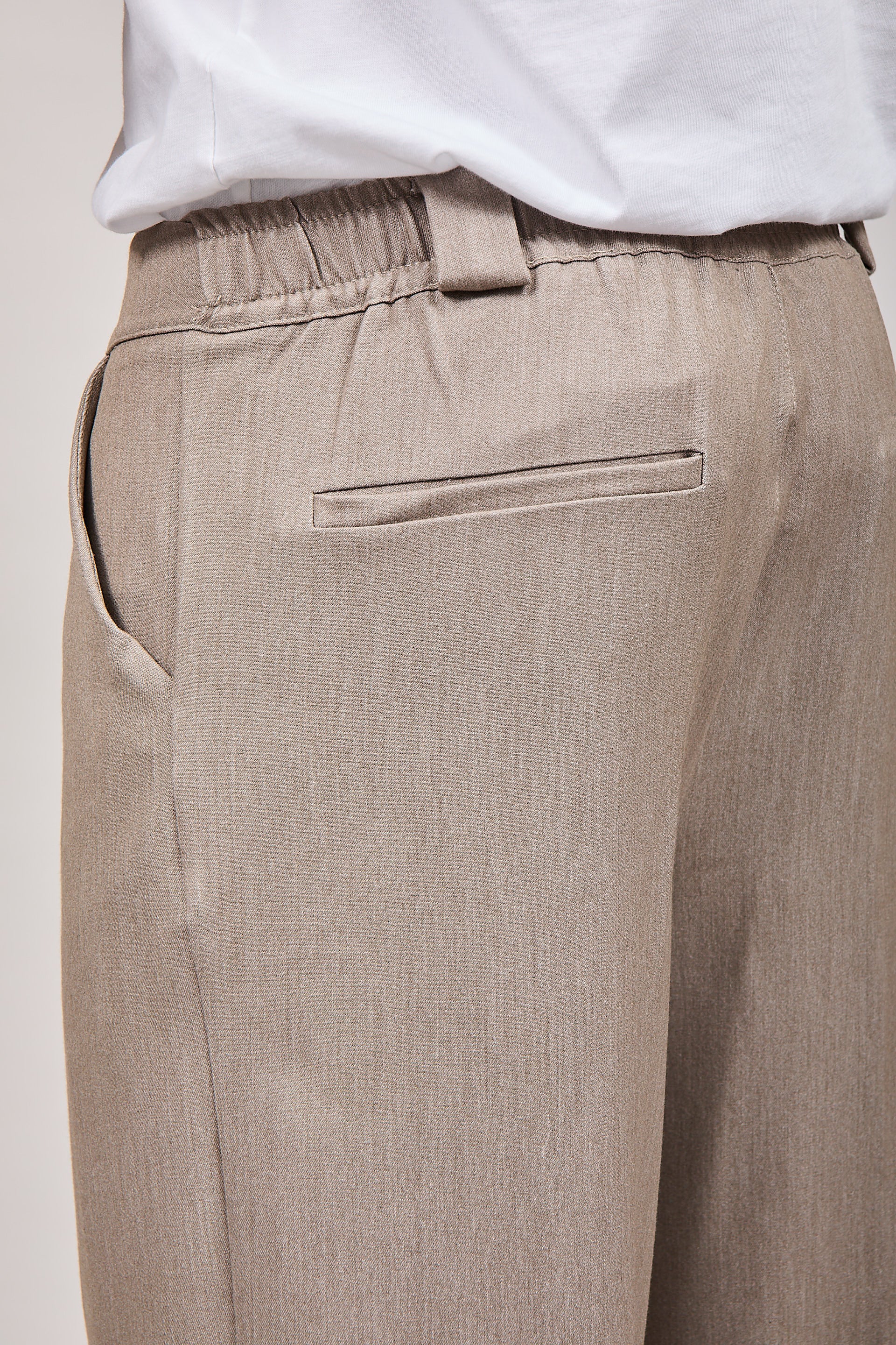 Pantalone NJB Risvolto Beige