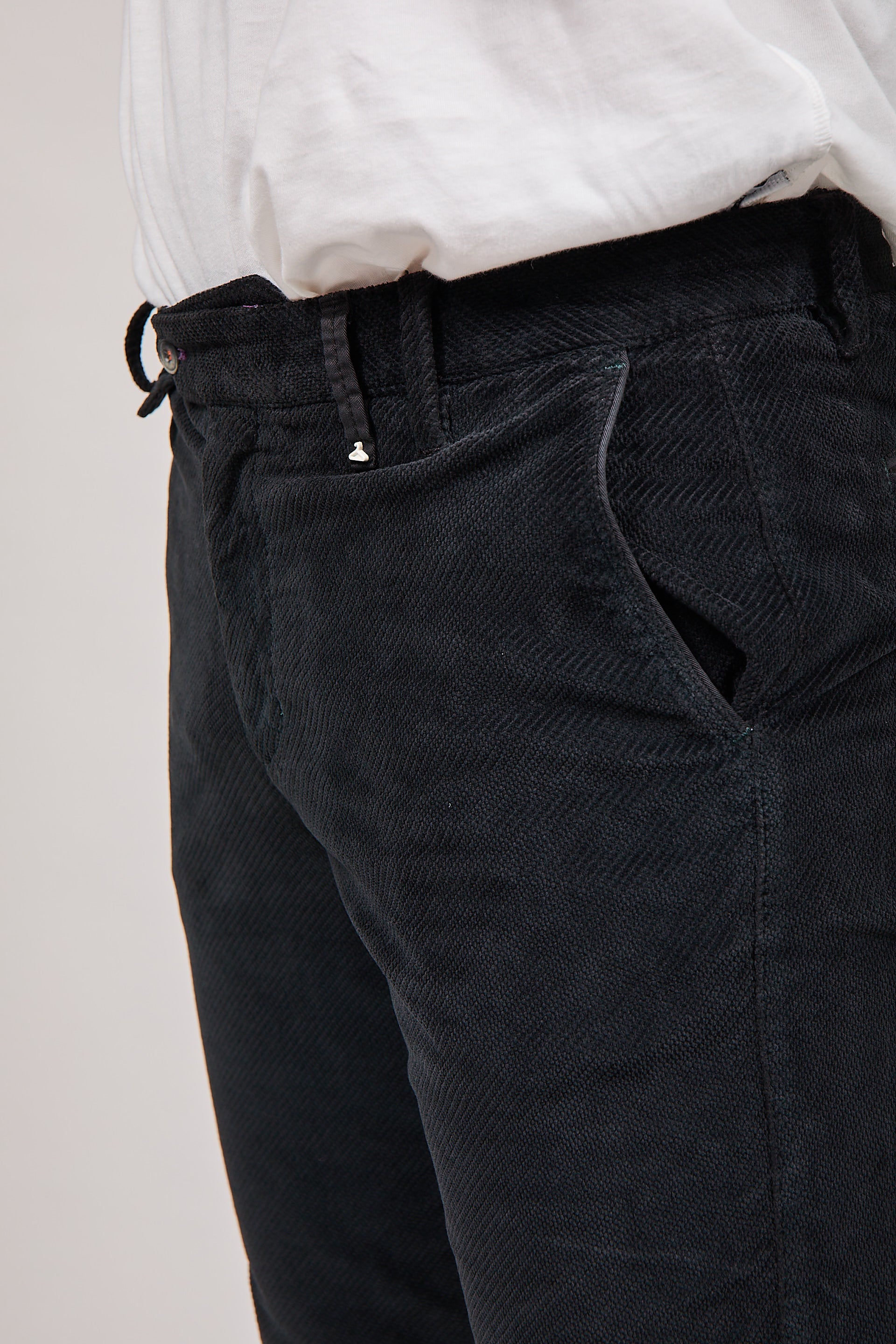 Pantalone velluto Berna chinos 118 Nero