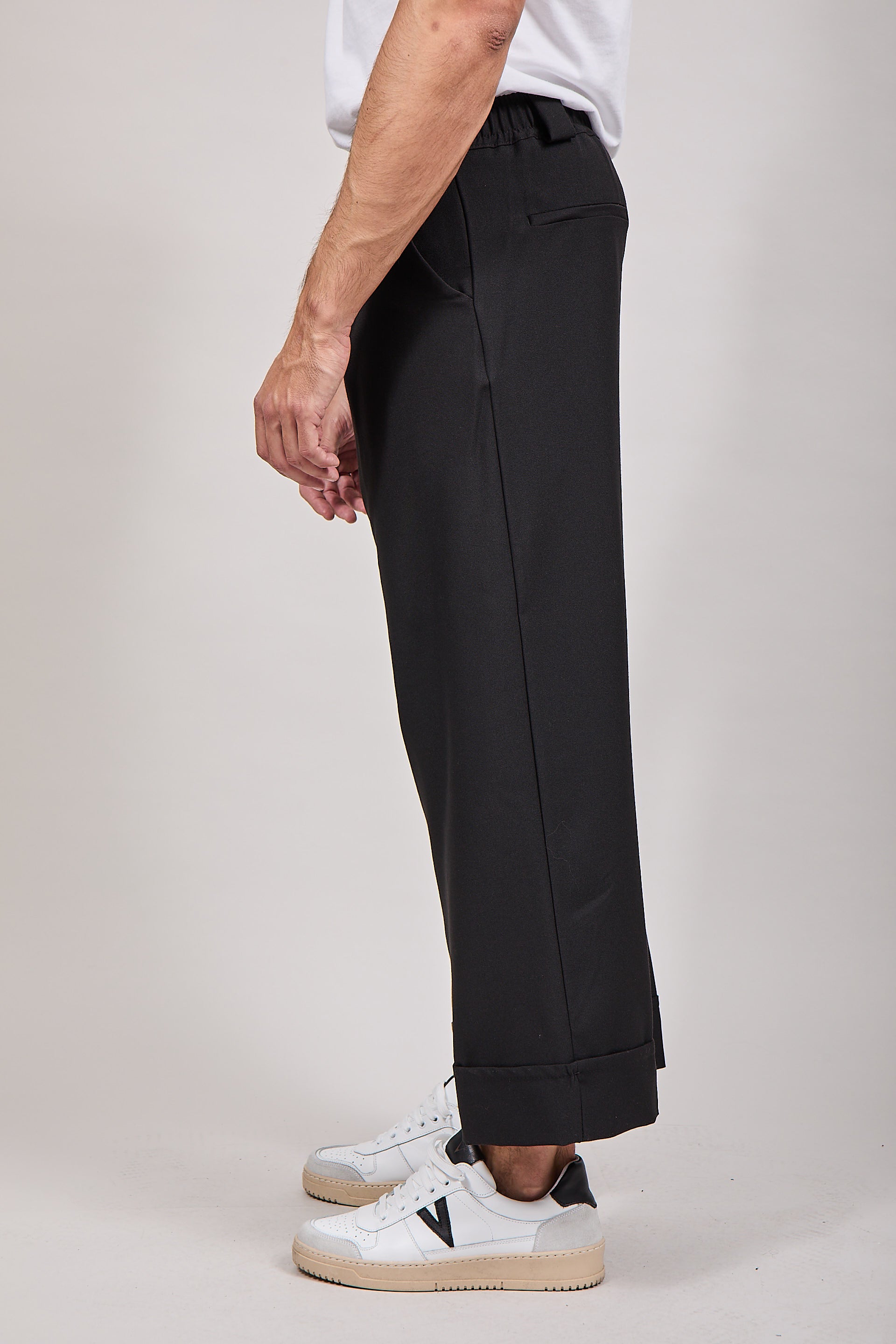 Pantalone NJB Risvolto Nero