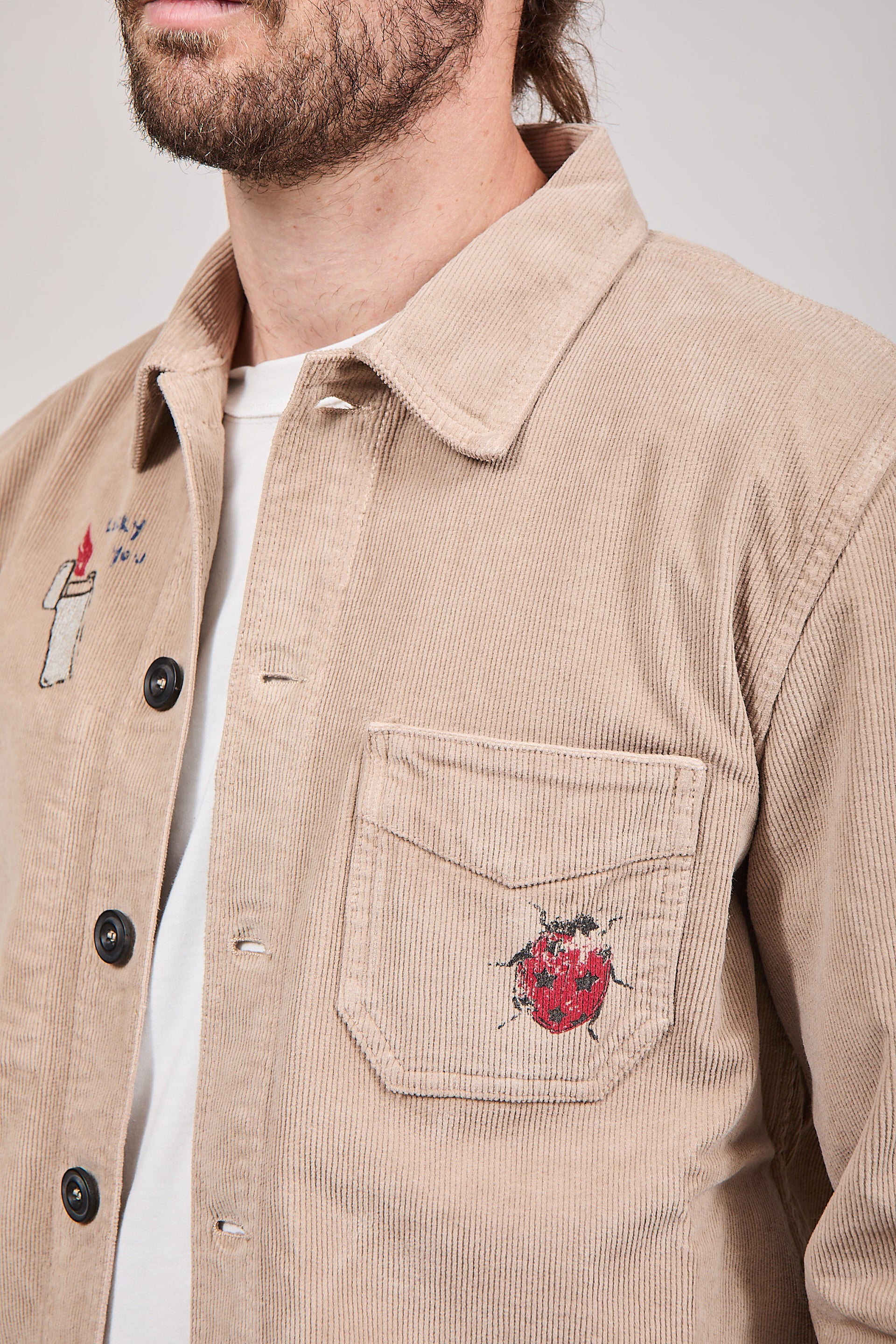 Giacchetto Clark Velluto Stampe Cammello Atelier