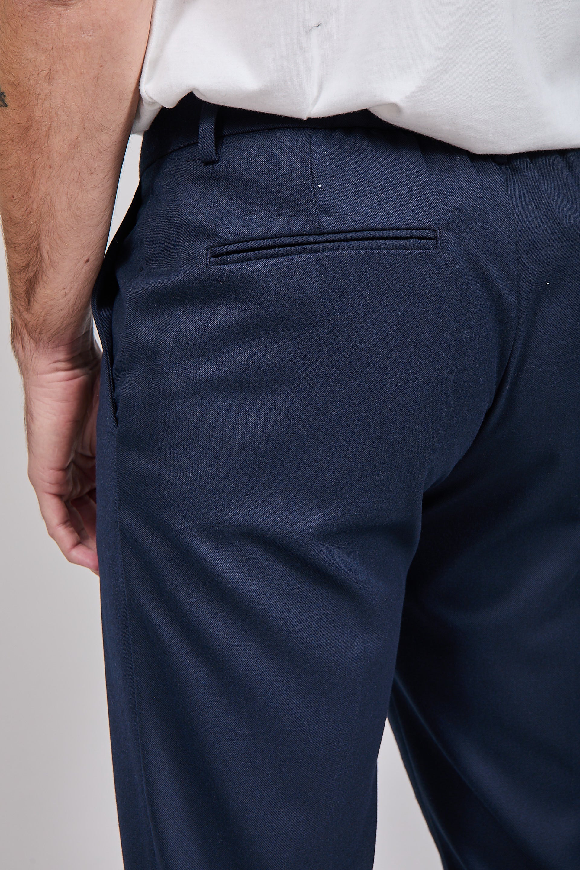 Pantalone Over-D Pince Blu P29