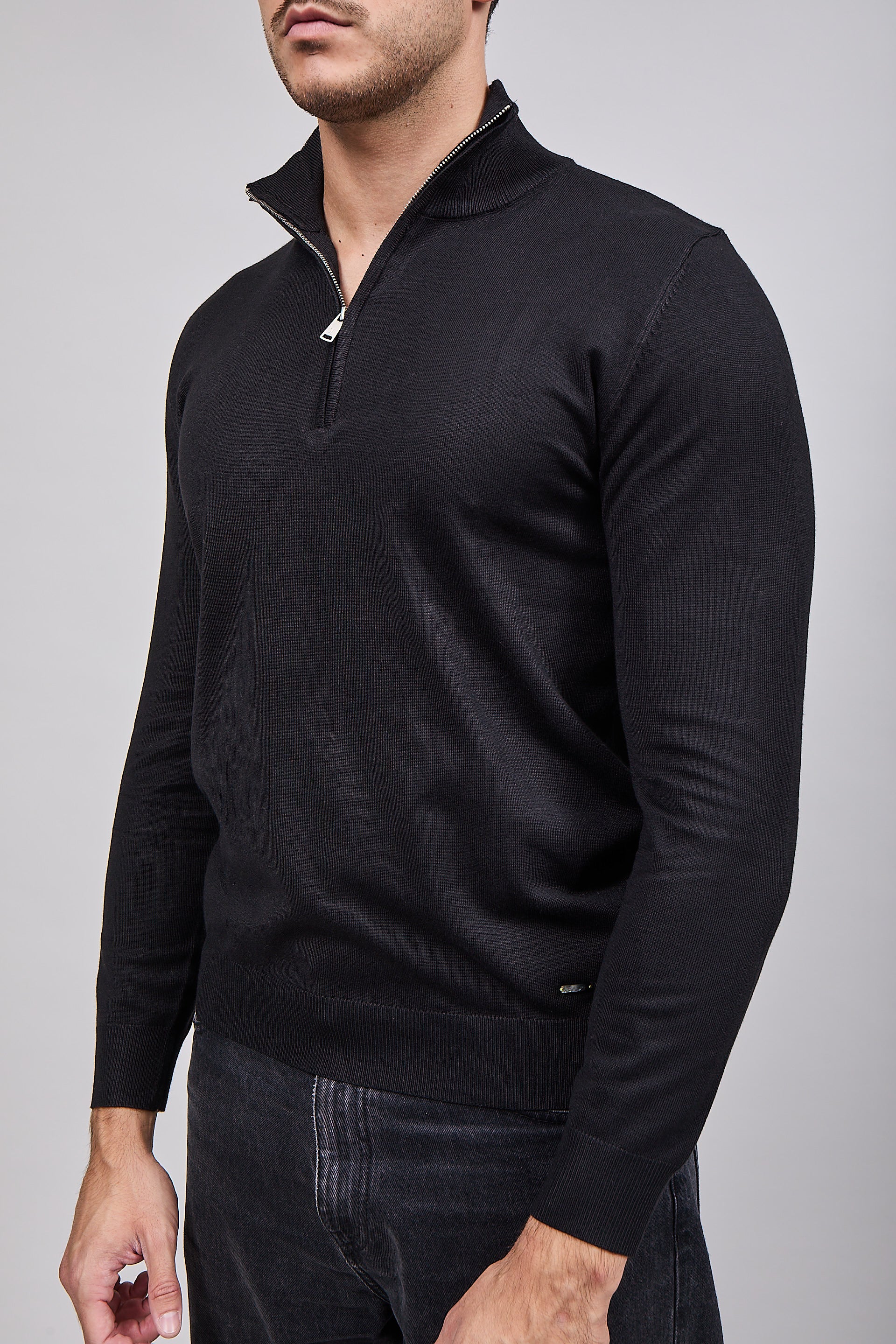 Lupetto Zip Gianni Lupo 35136 Black