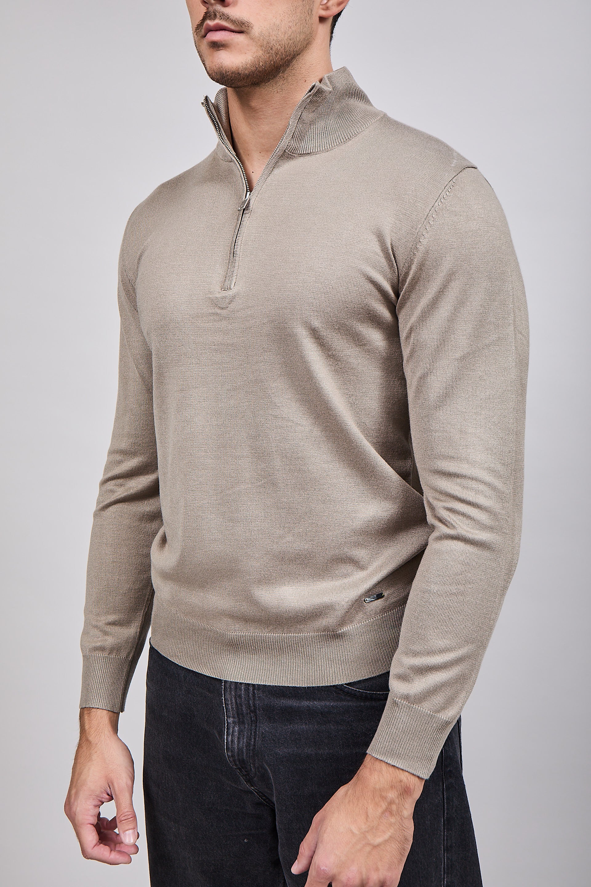 Lupetto Zip Gianni Lupo 35136 Camel