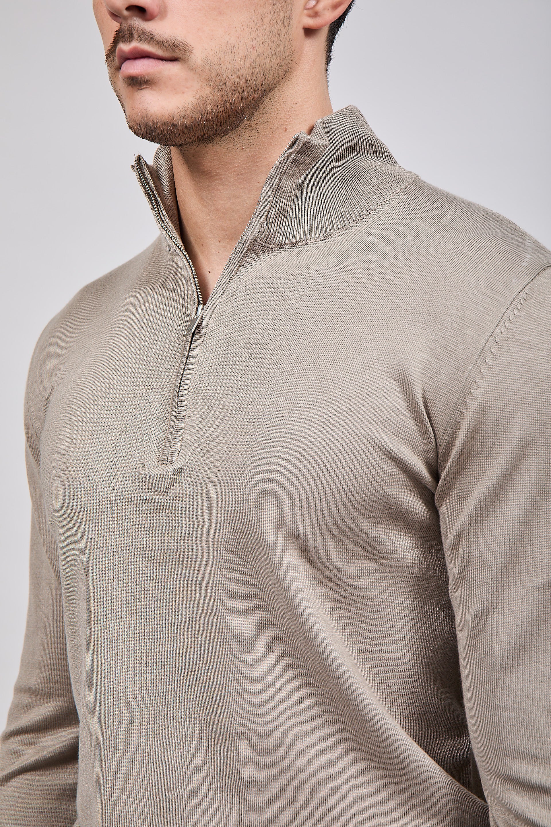 Lupetto Zip Gianni Lupo 35136 Camel