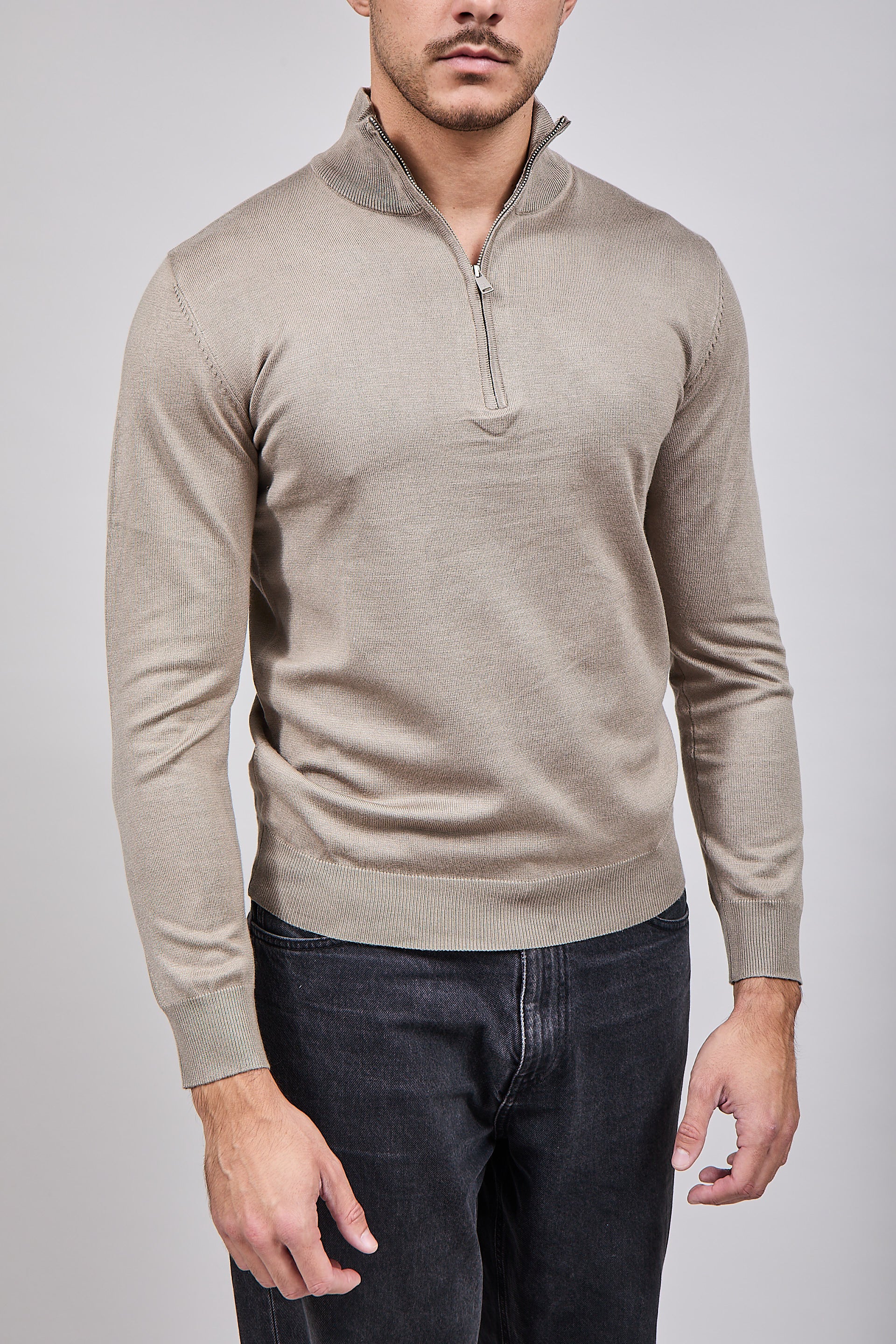 Lupetto Zip Gianni Lupo 35136 Camel