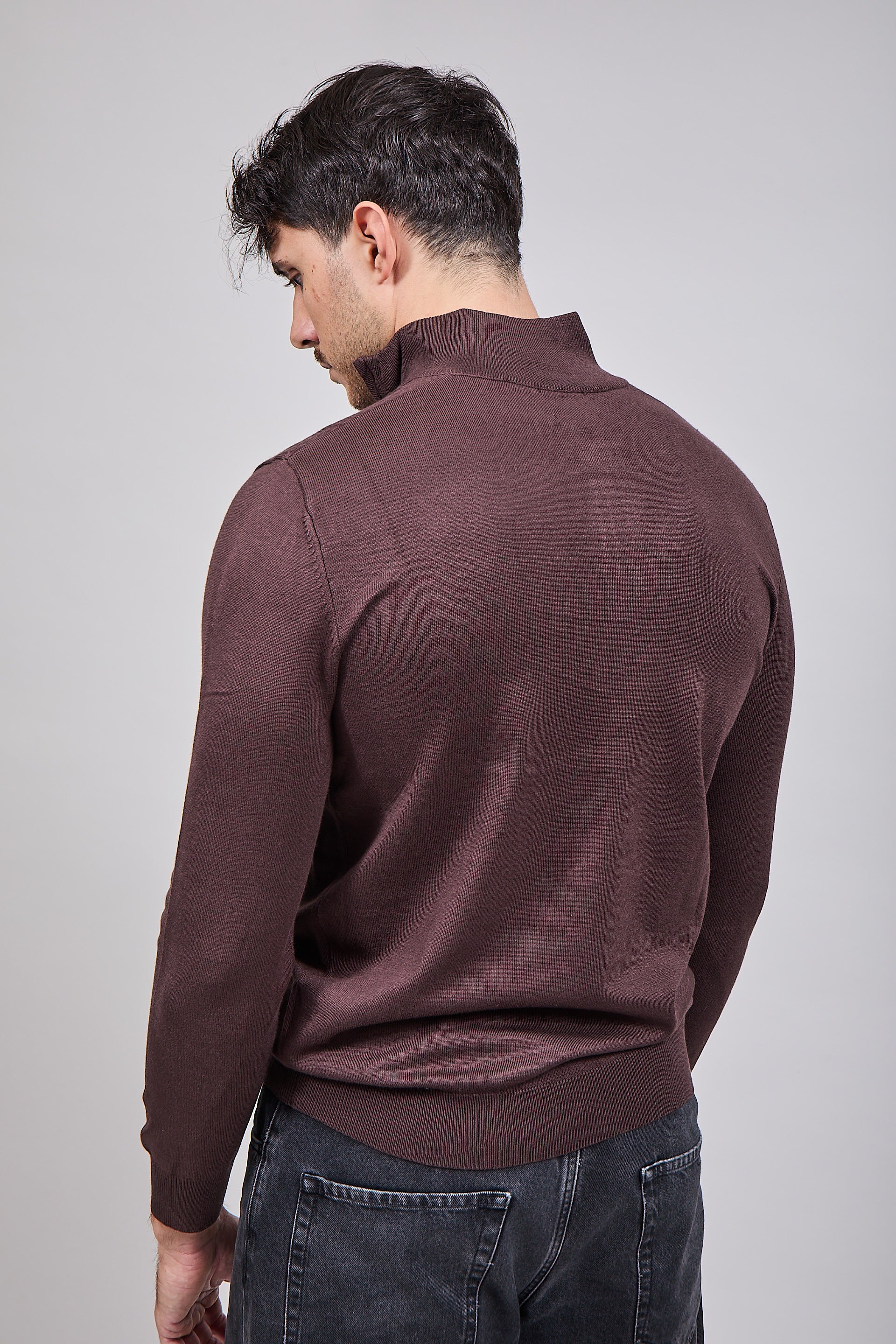 Lupetto Zip Gianni Lupo 35136 Coffee