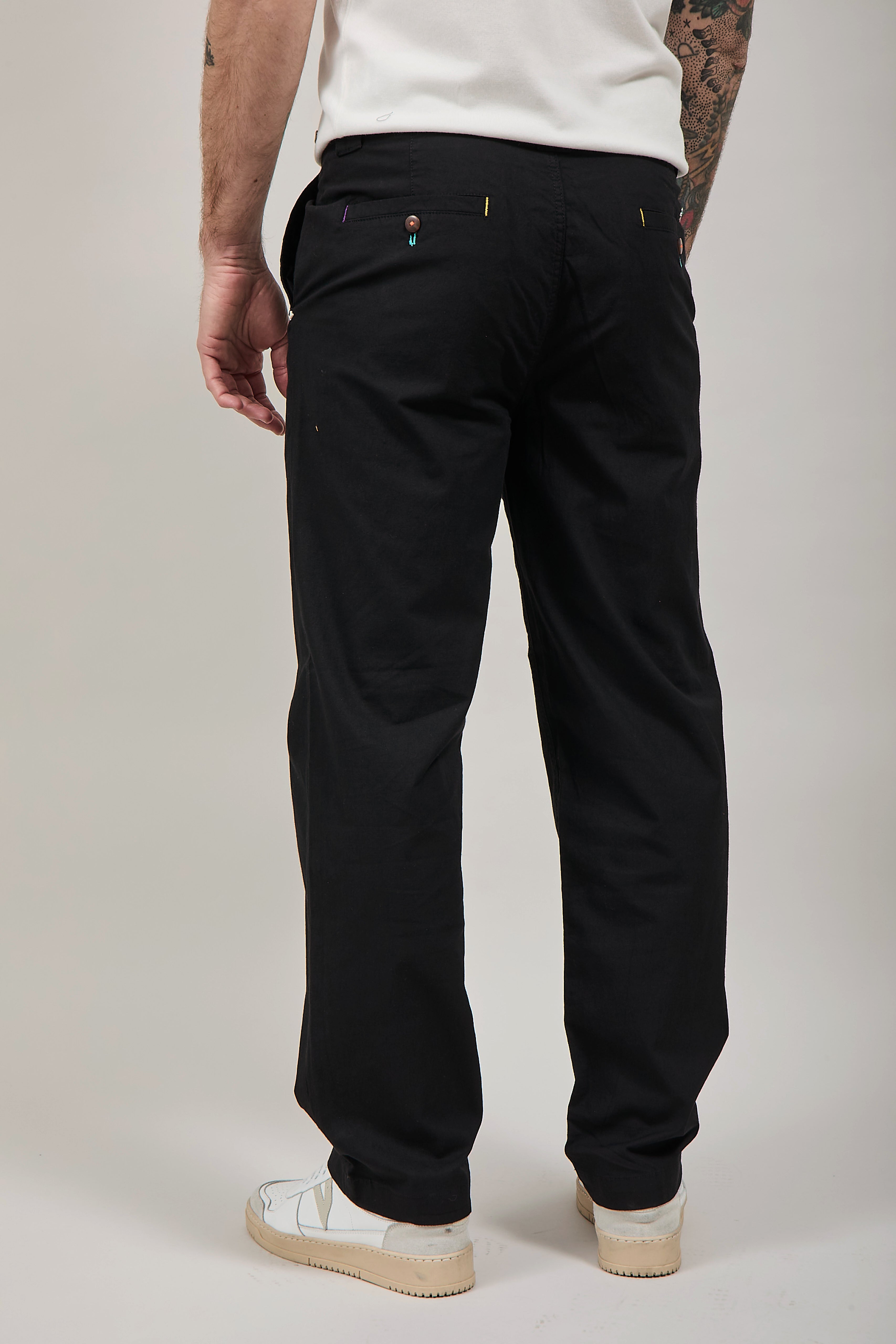 Pantalone Berna Lino Nero 1283