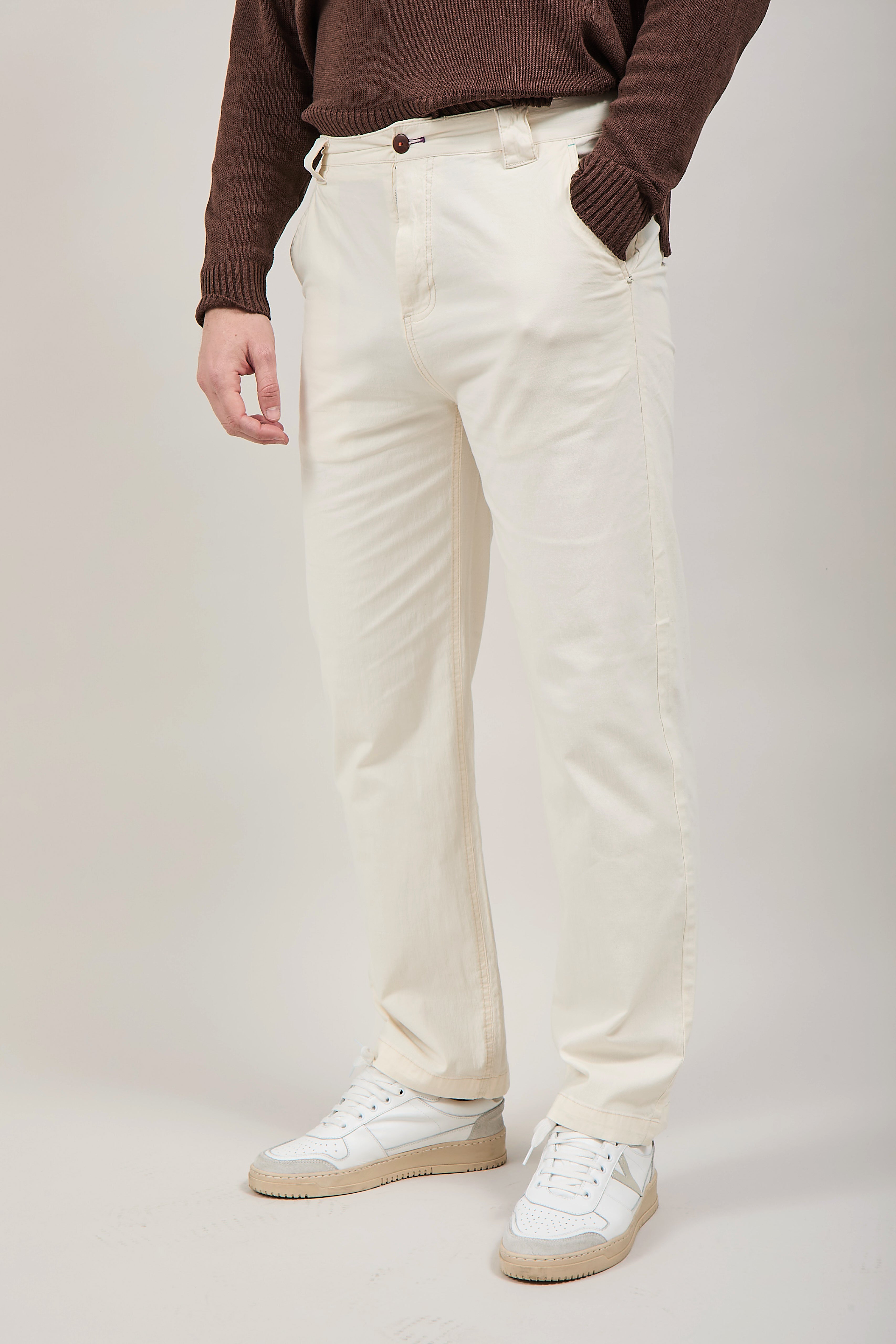 Pantalone Berna Lino Panna 1283
