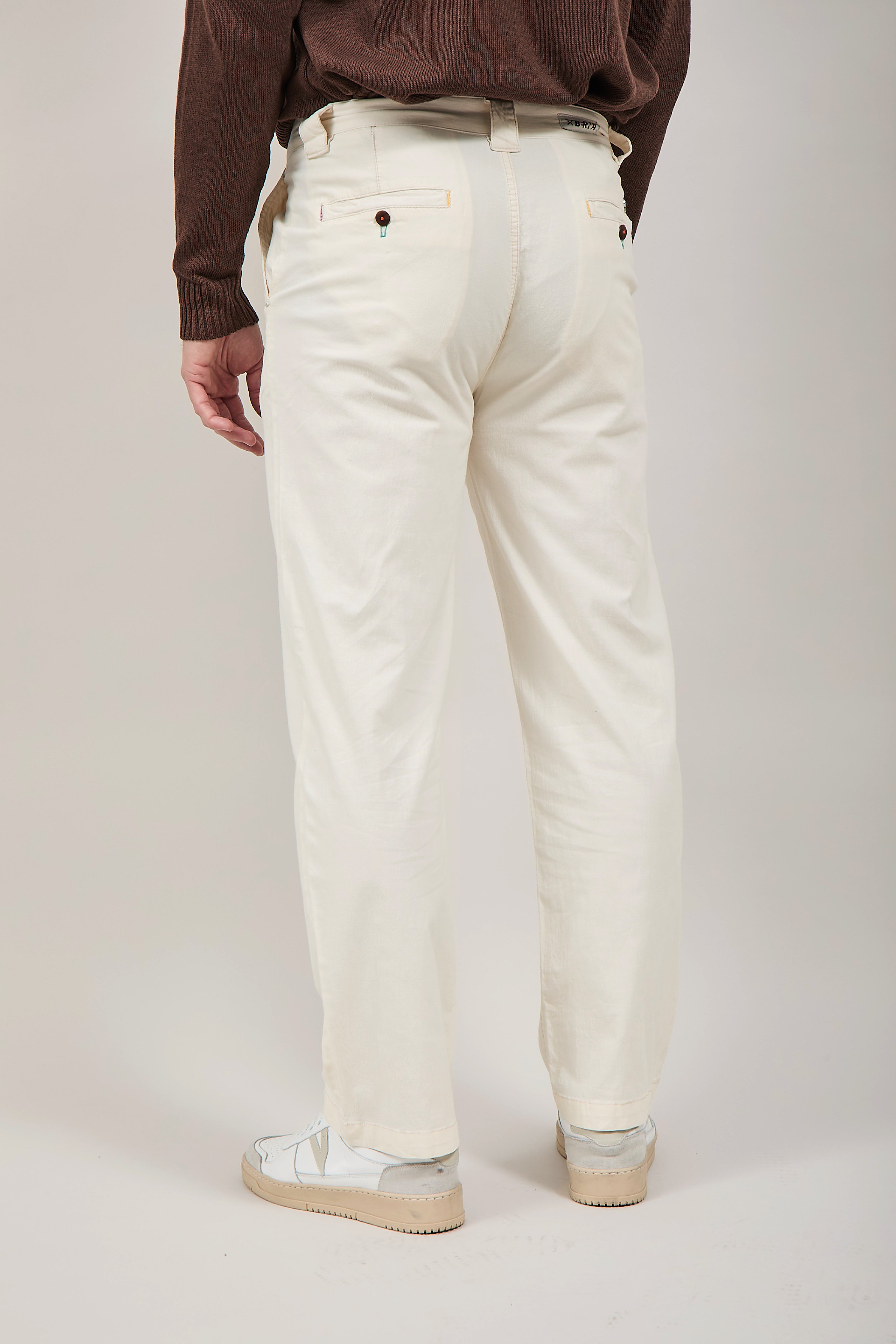 Pantalone Berna Lino Panna 1283