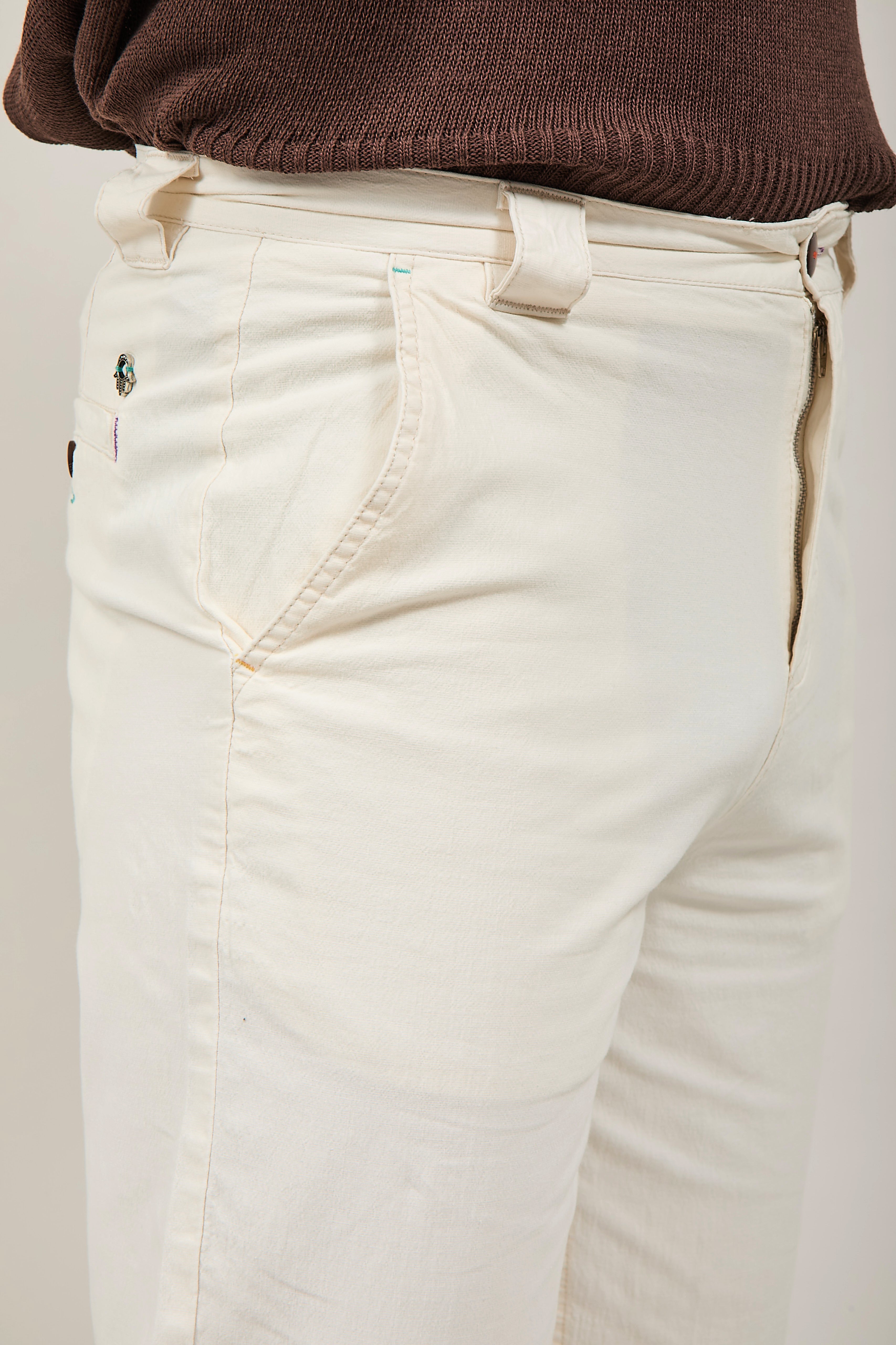 Pantalone Berna Lino Panna 1283