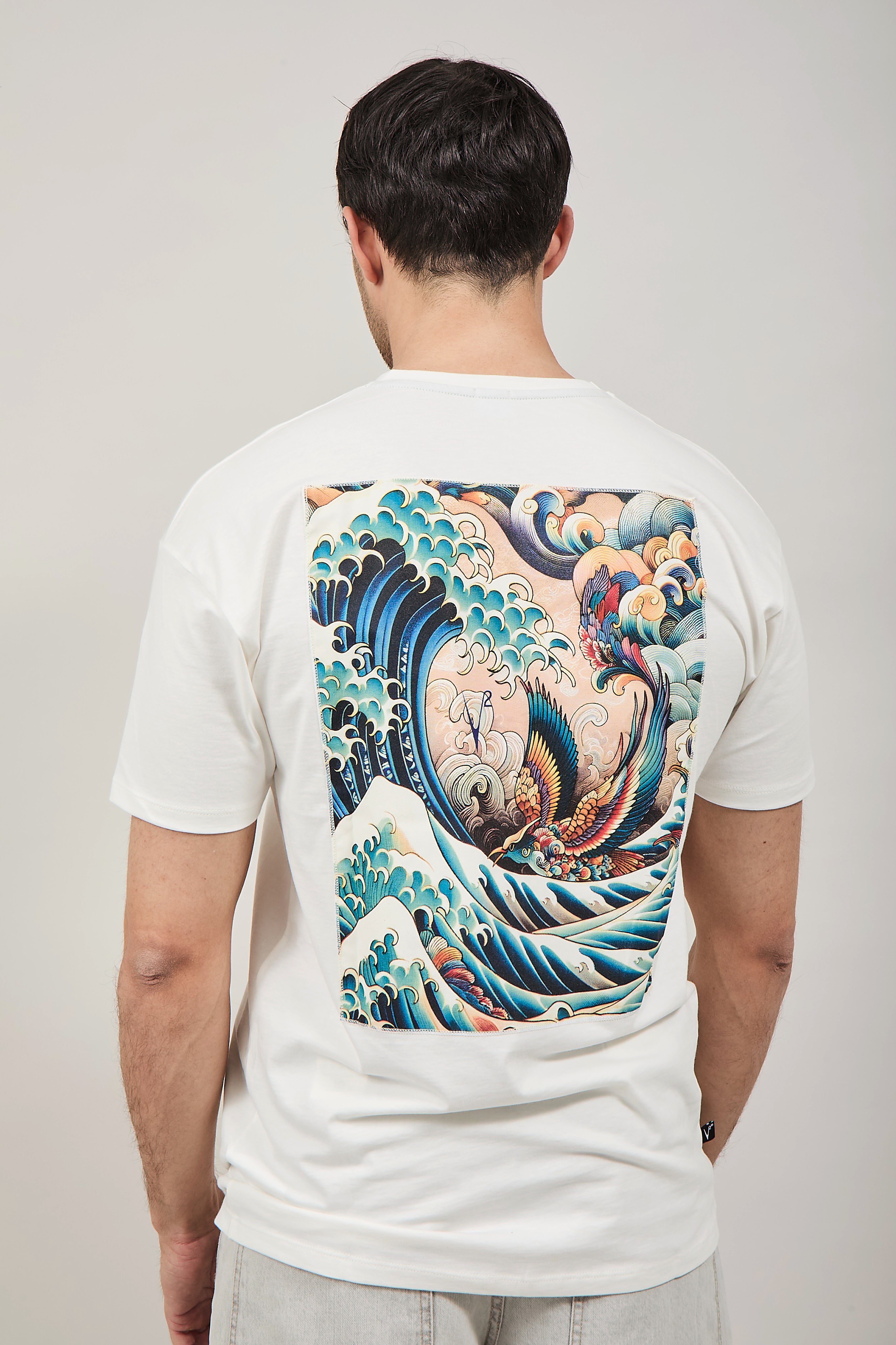 T-shirt V2 Fenice panna