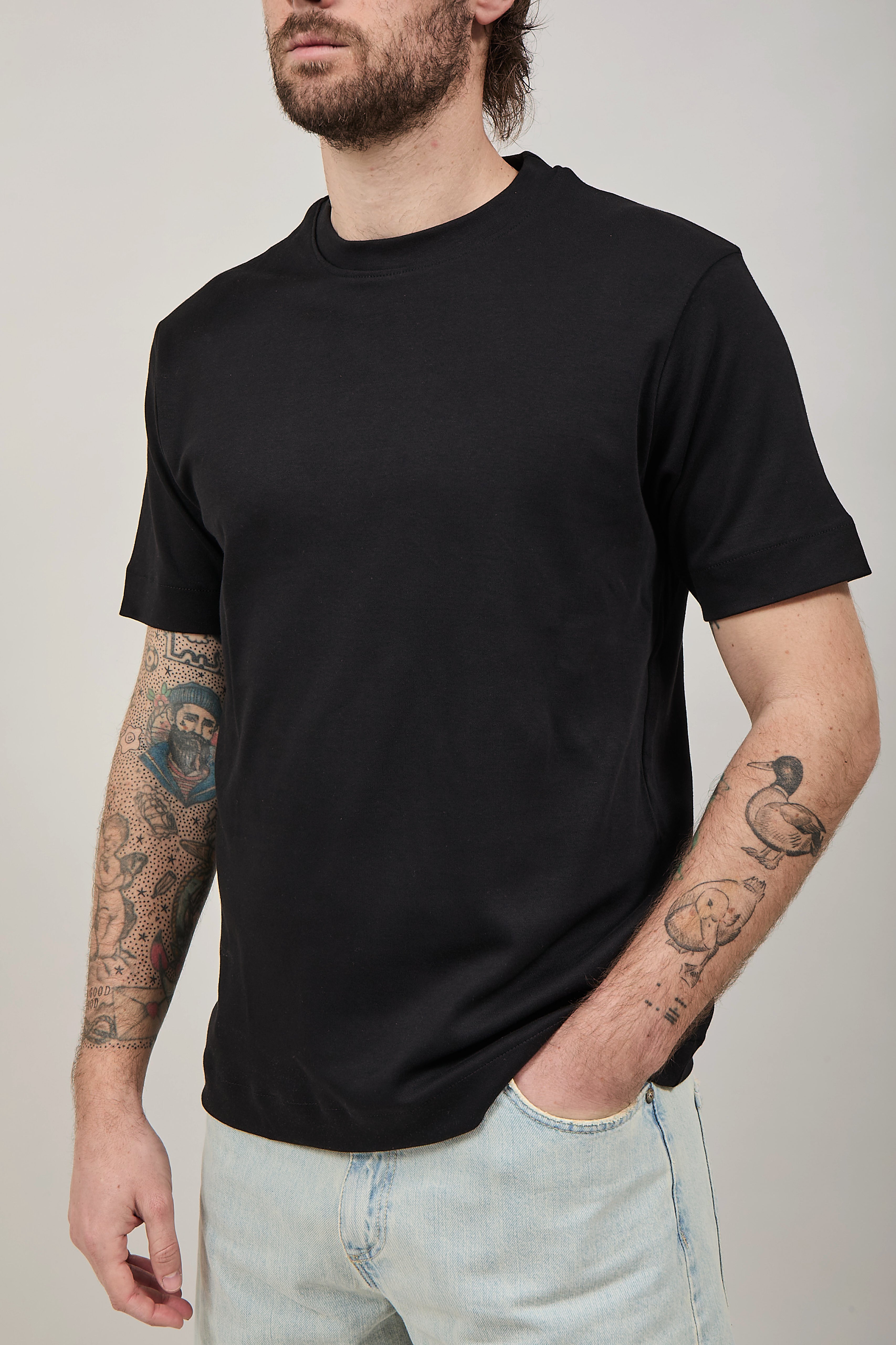 T-shirt Berna Interlock Nera